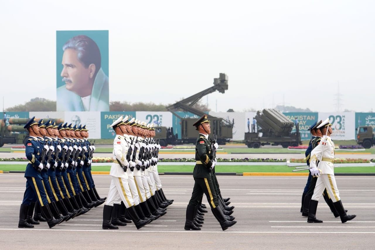 Chinese People's Liberation Army- PLA Guard of Honor marched at Pakistan Day Parade on Saturday, paying tribute to the peace and prosperity of Pakistan and the iron-clad China-Pakistan friend