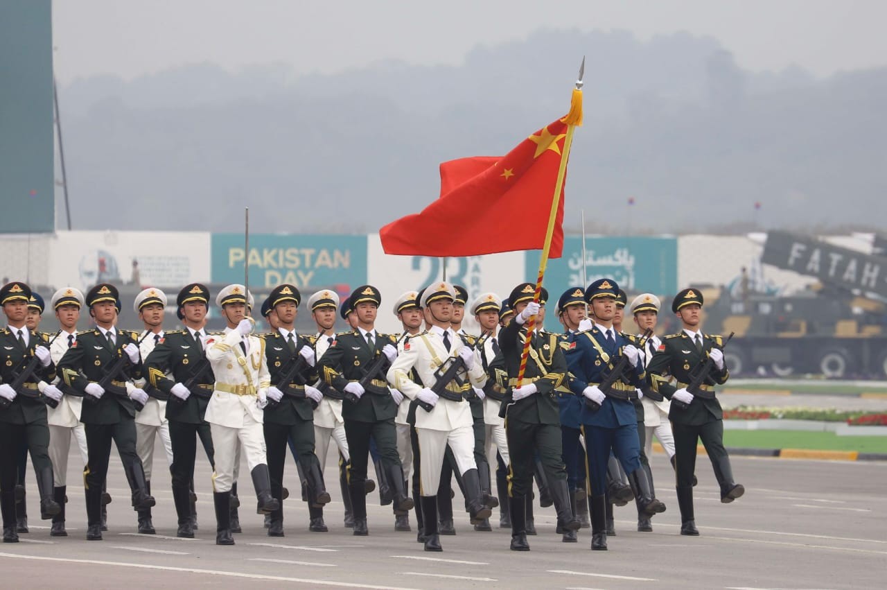 Chinese People's Liberation Army- PLA Guard of Honor marched at Pakistan Day Parade on Saturday, paying tribute to the peace and prosperity of Pakistan and the iron-clad China-Pakistan friend