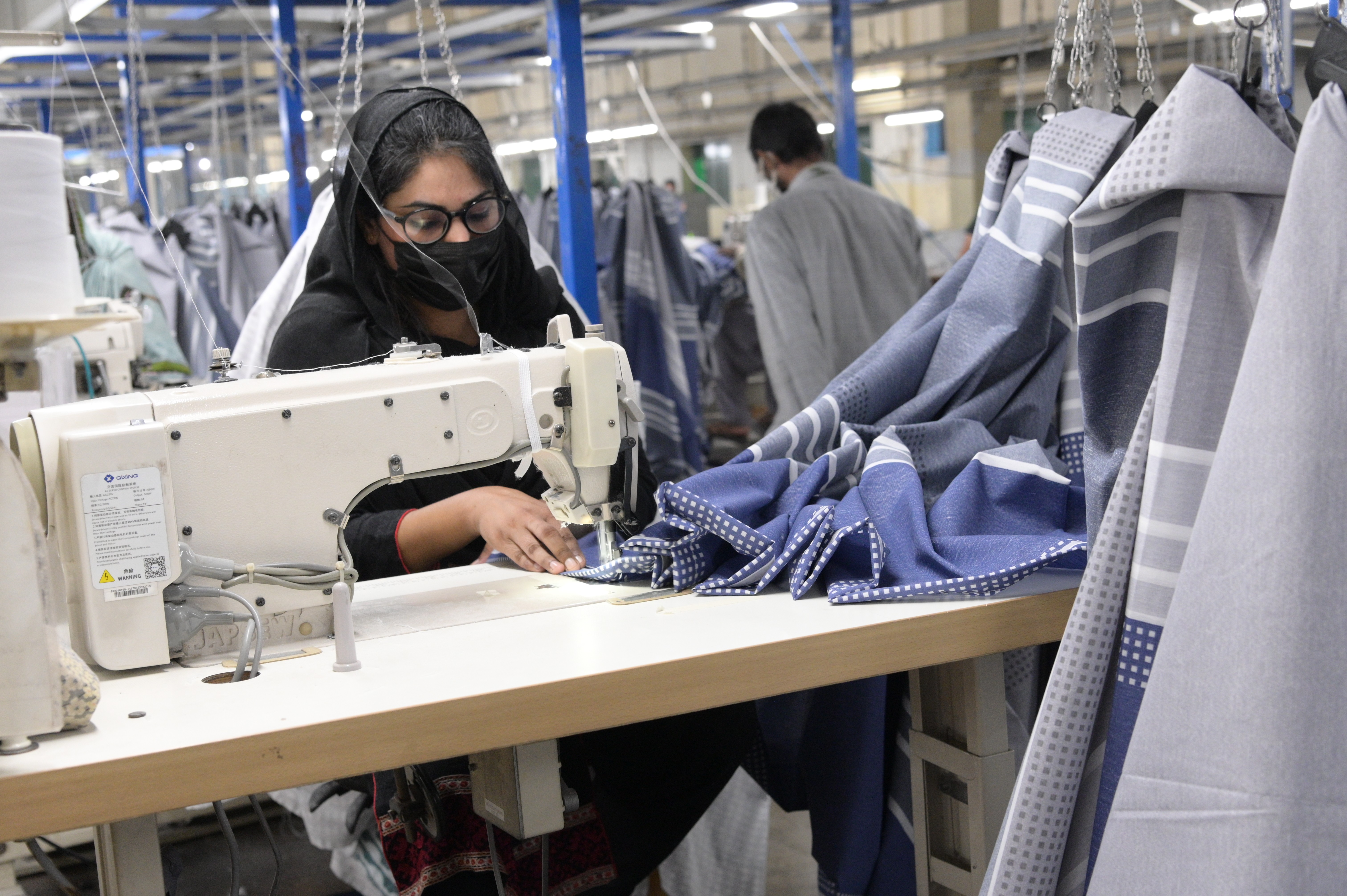 woman working in textile industry