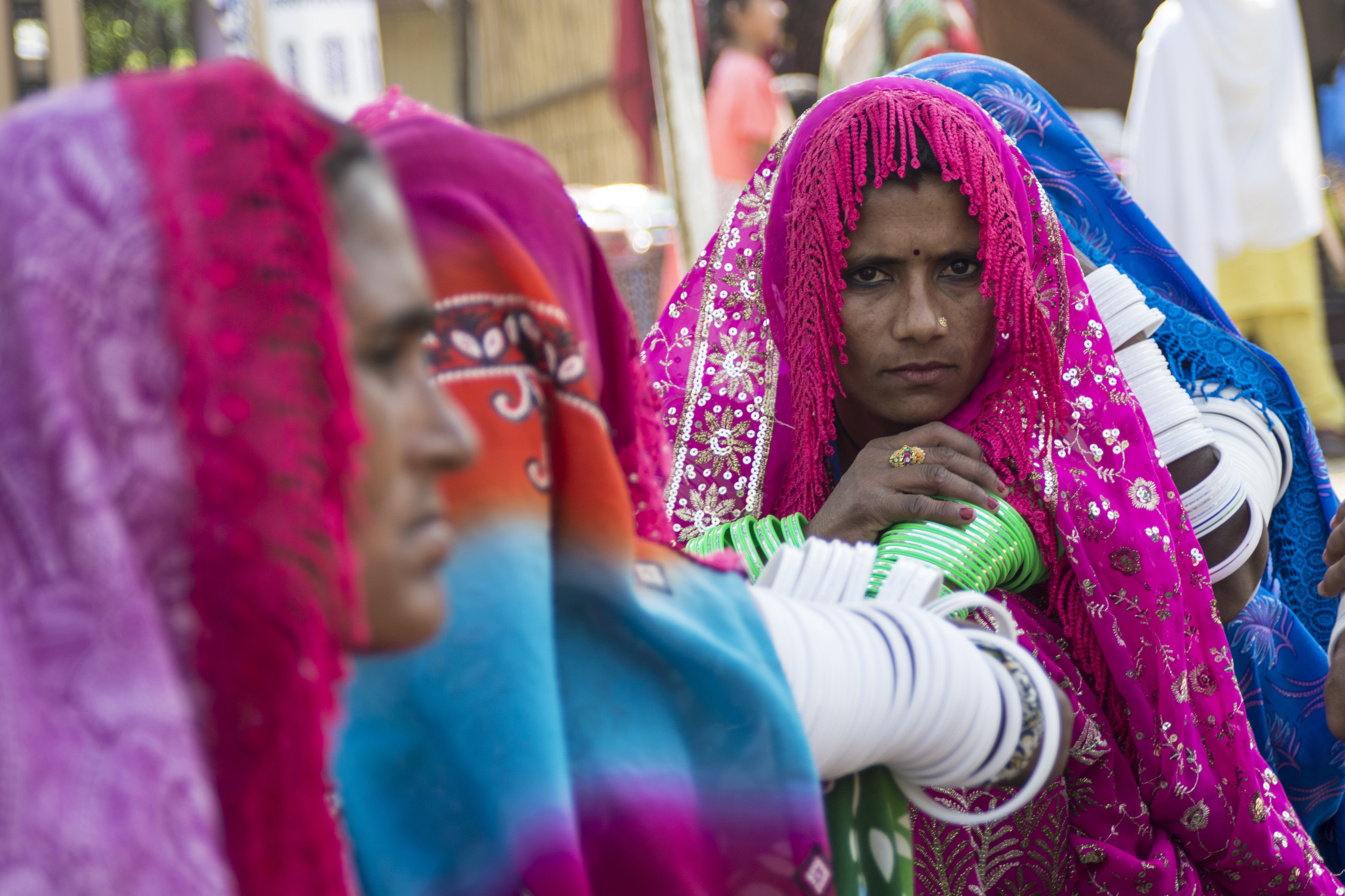 A Rajhastani women symbolizing her culture