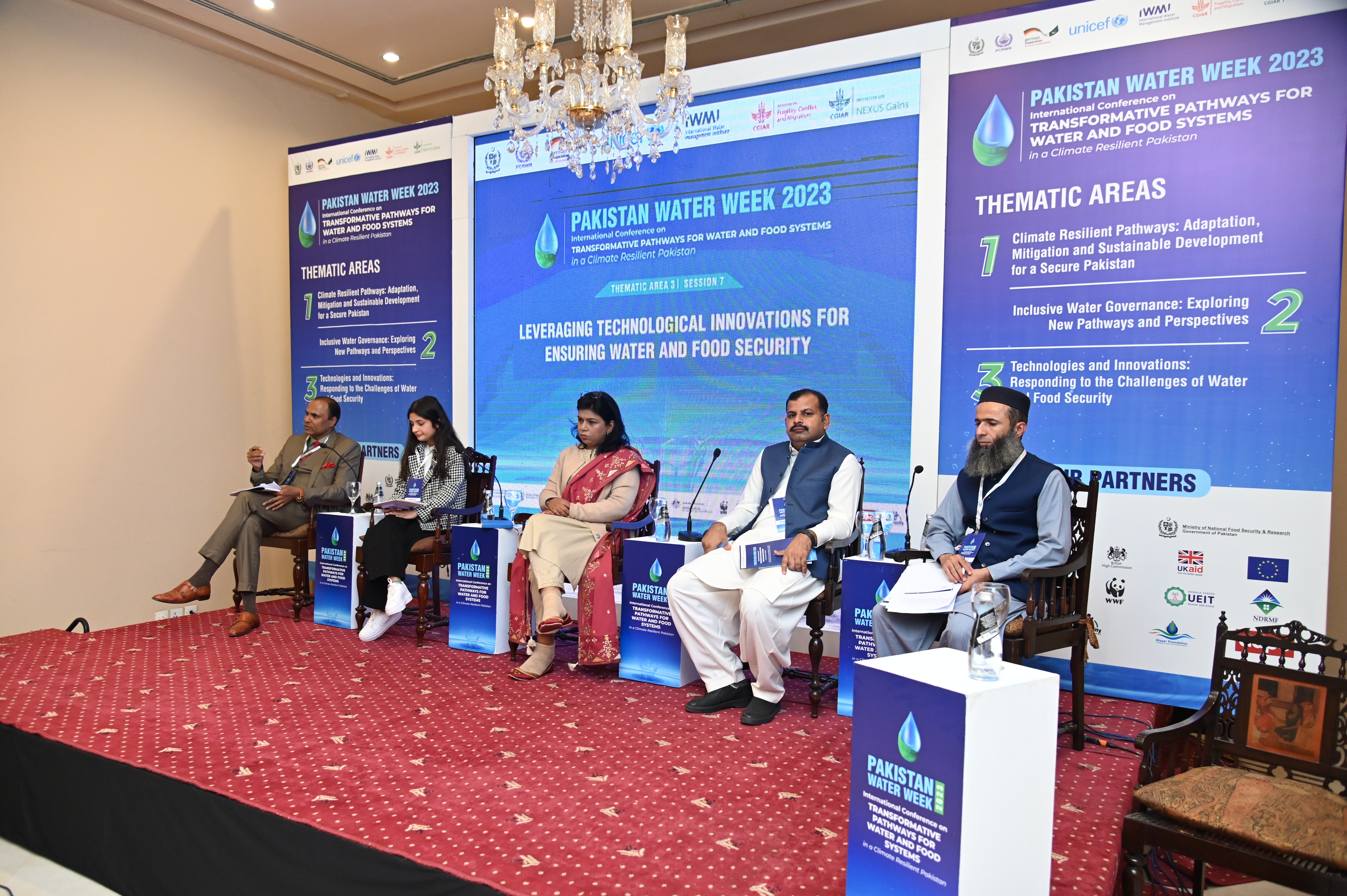 A penal discussion on the international conference on PAKISTAN WATER WEEK 2023:TRANSFORMATIVE PATHWAYS FOR WATER AND FOOD SYSTEM