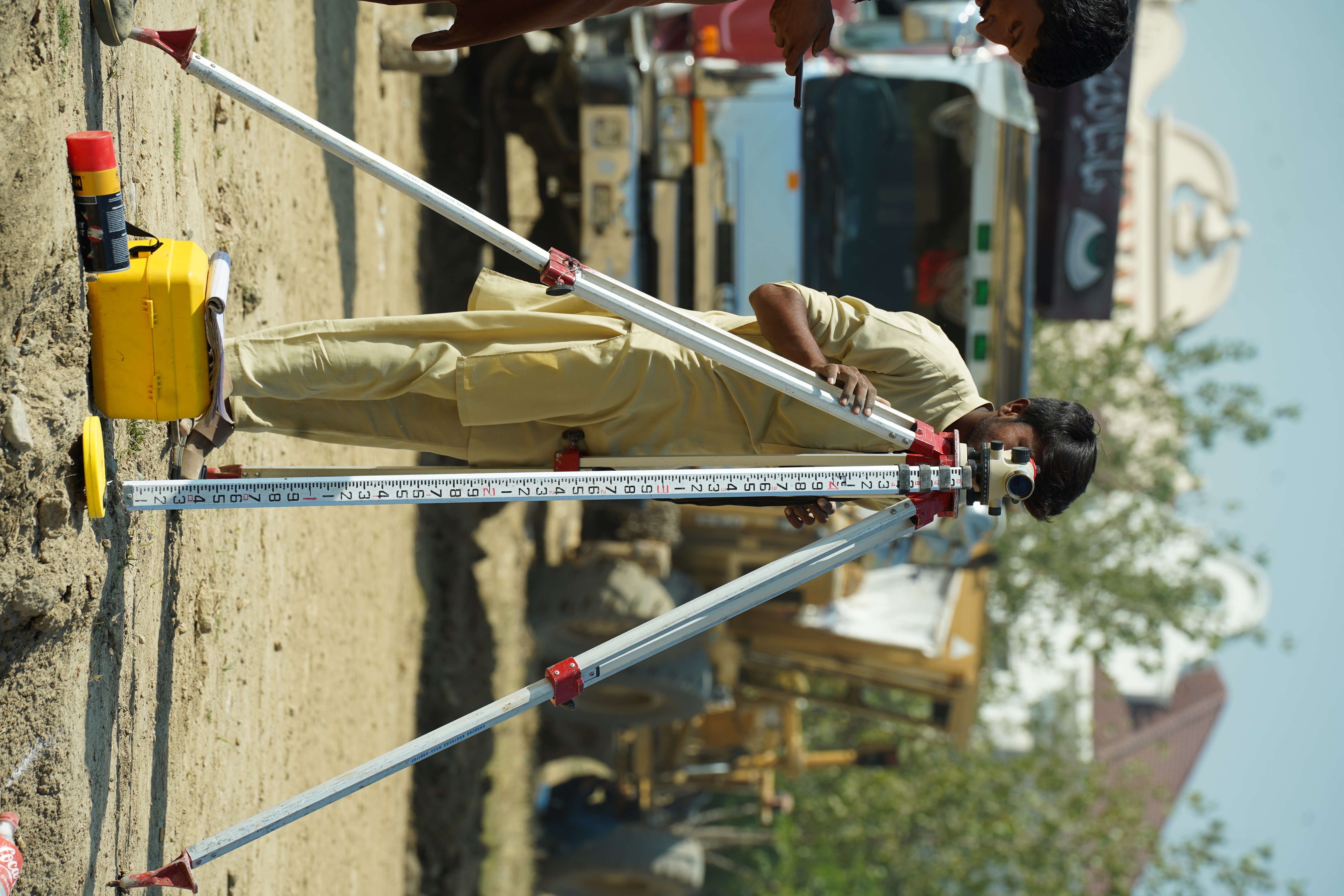 Engineer at the construction site