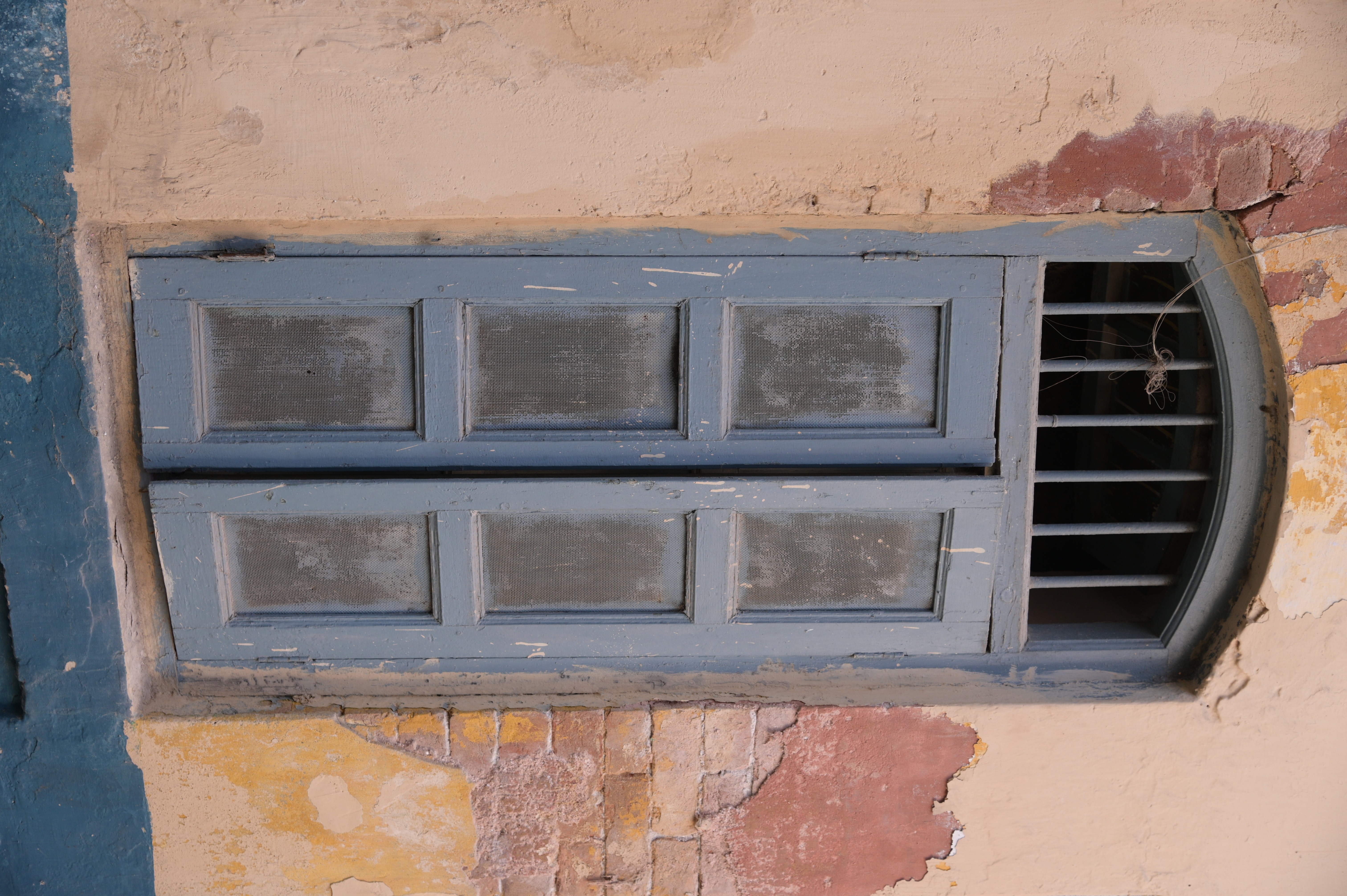 A wooden window showing the architectural heritage of Rawalpindi