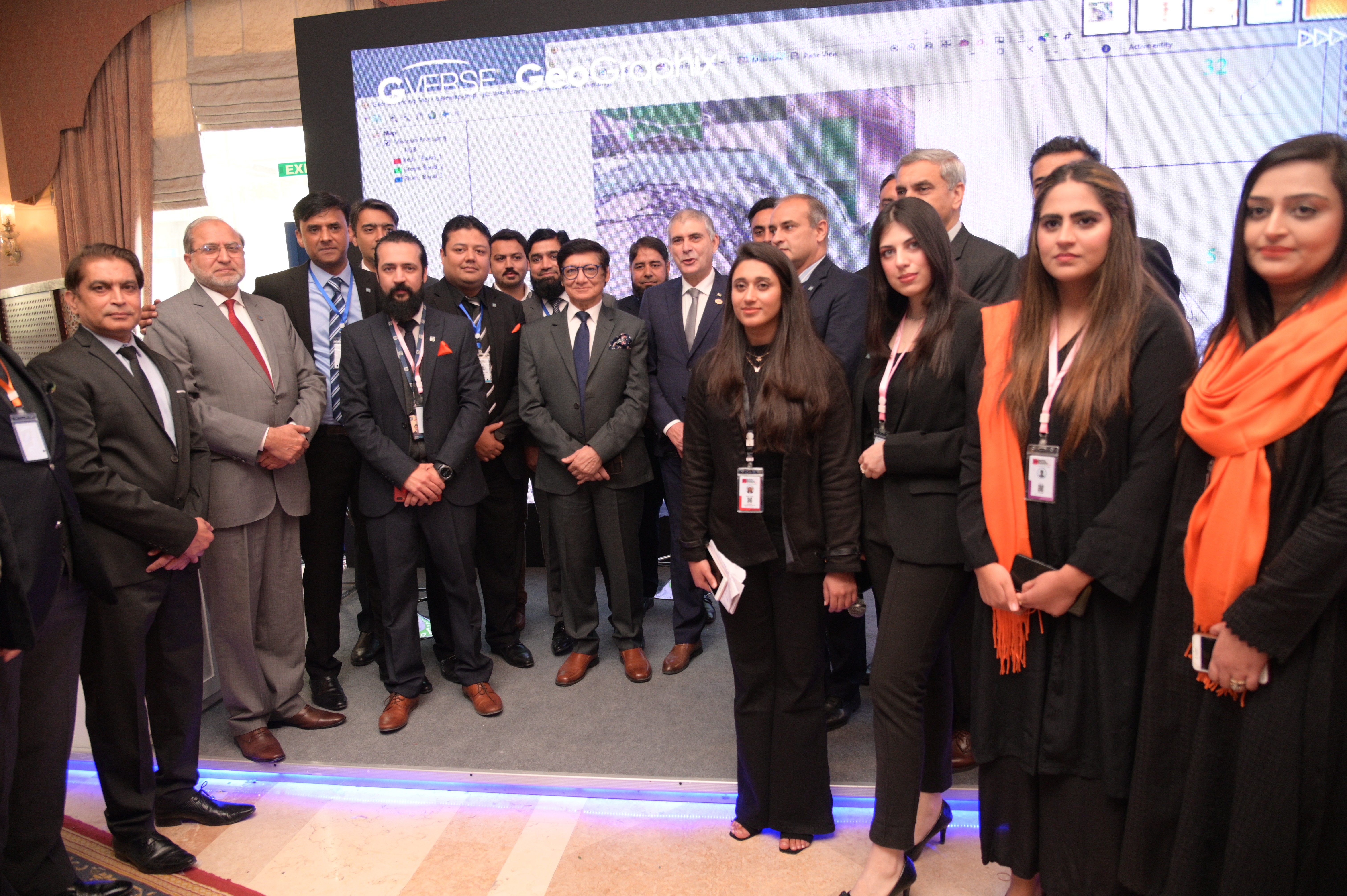 A group photo of participants with the chief guests