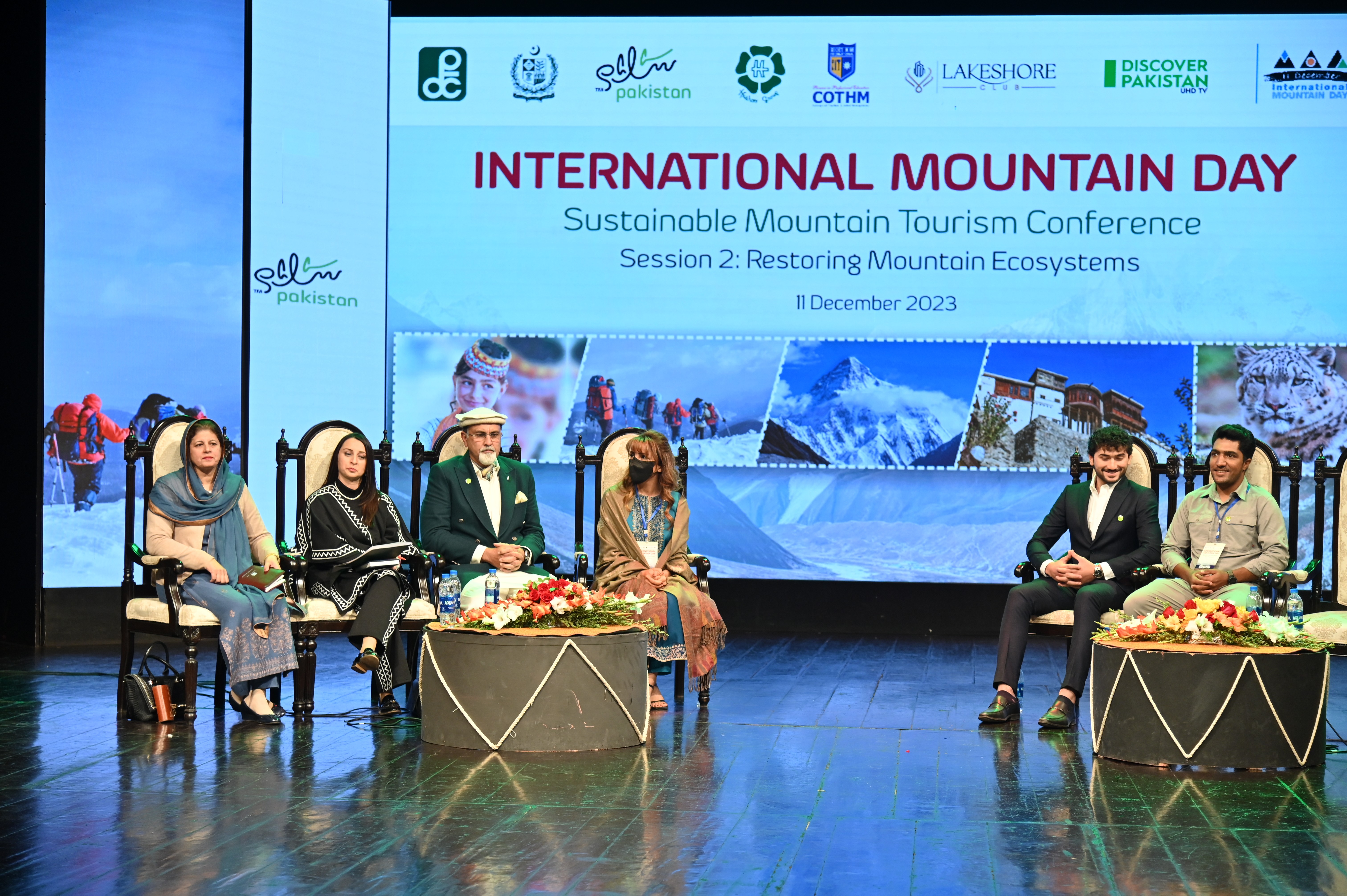 The speakers at the award distribution ceremony on  International Mountain Day at PNCA