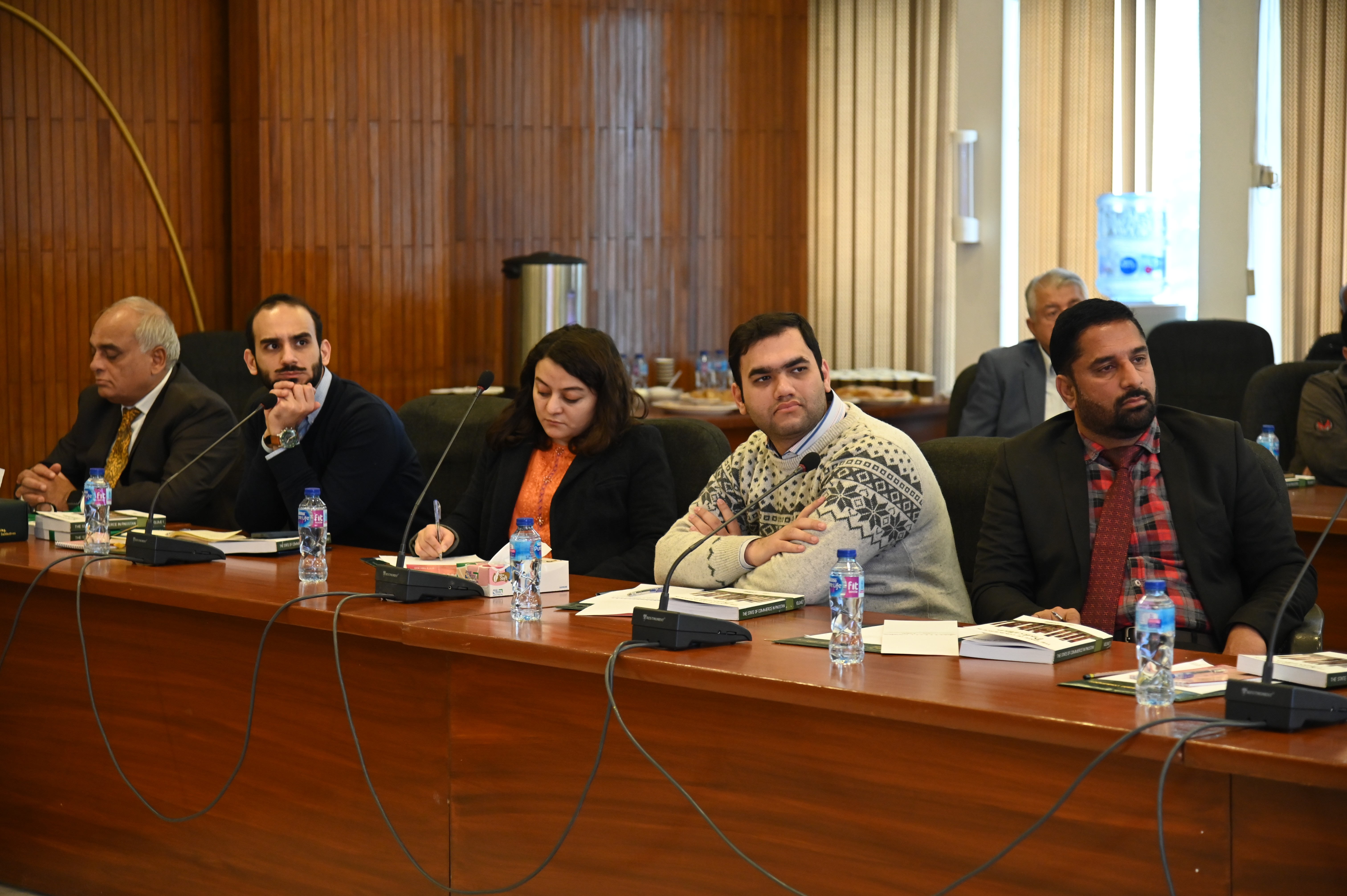 Participants from the economist group at The Report Launching Ceremony of The State Of Commerce held in Planning Commission of Pakistan