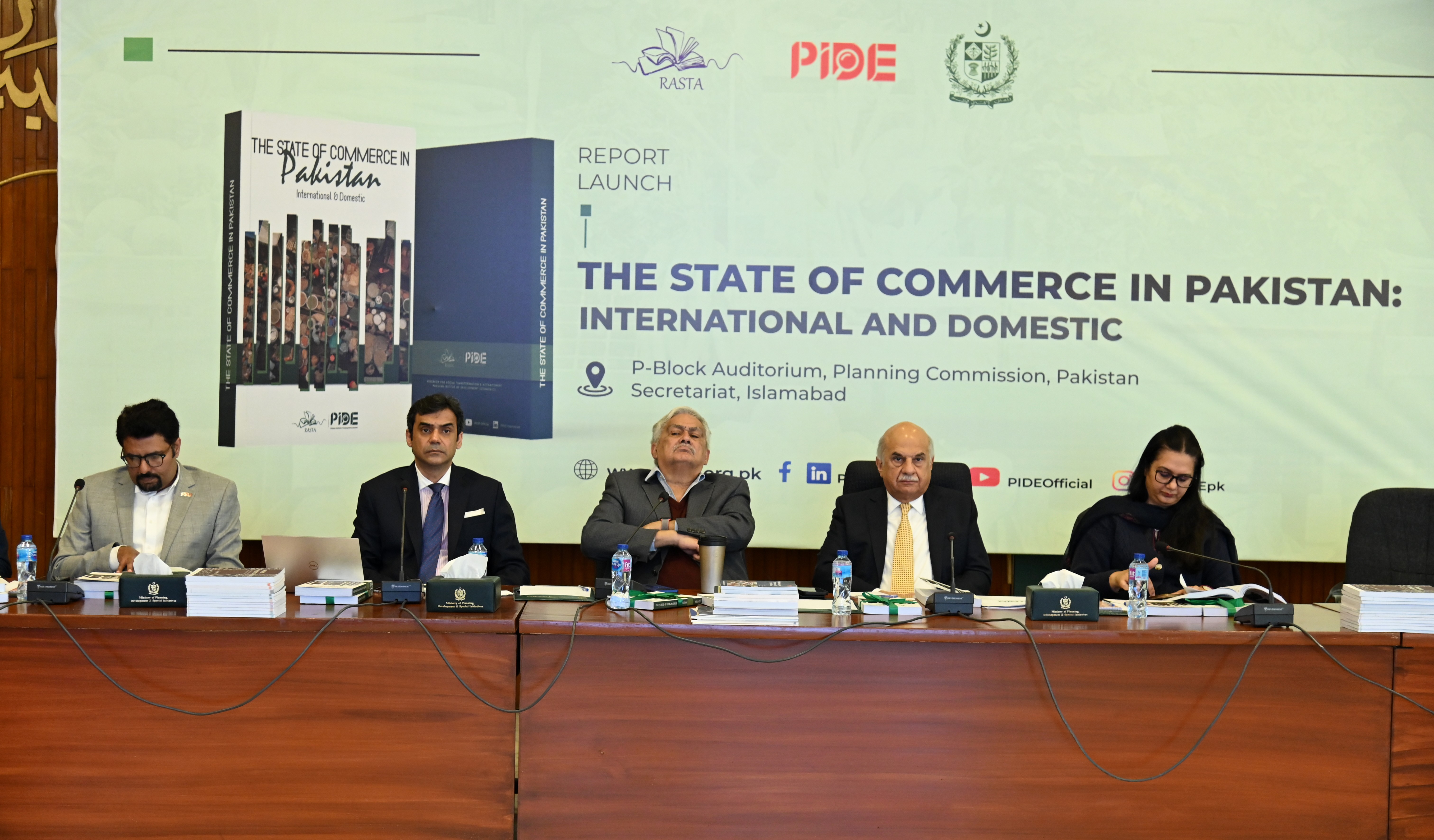 The Group of the Higher Officials of the Planning Commission of Pakistan headed by Dr. Mohammad Jehanzeb Khan, Deputy Chairman Planning Commission