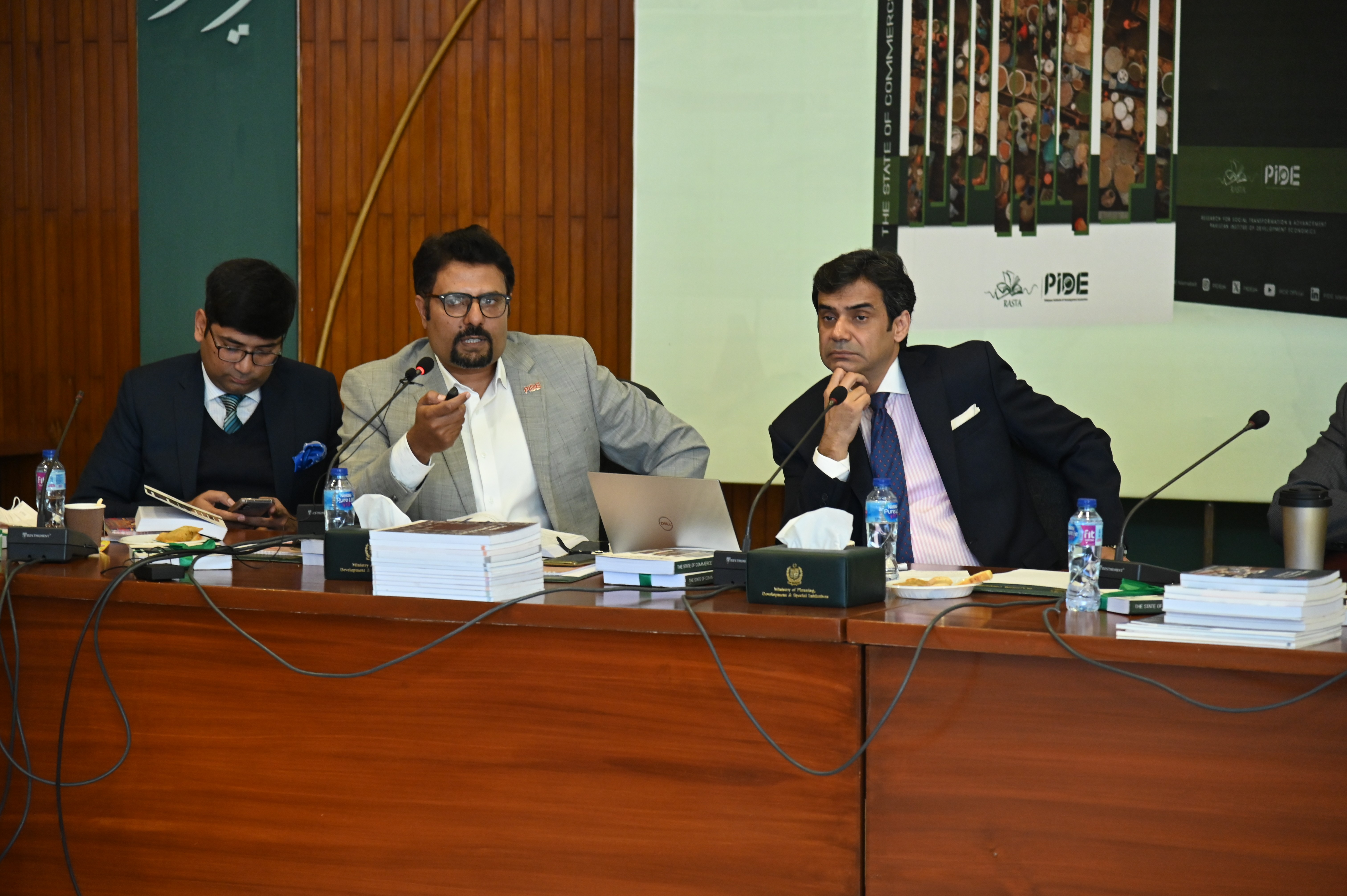 Participants from the economist group at The Report Launching Ceremony of The State Of Commerce held in Planning Commission of Pakistan