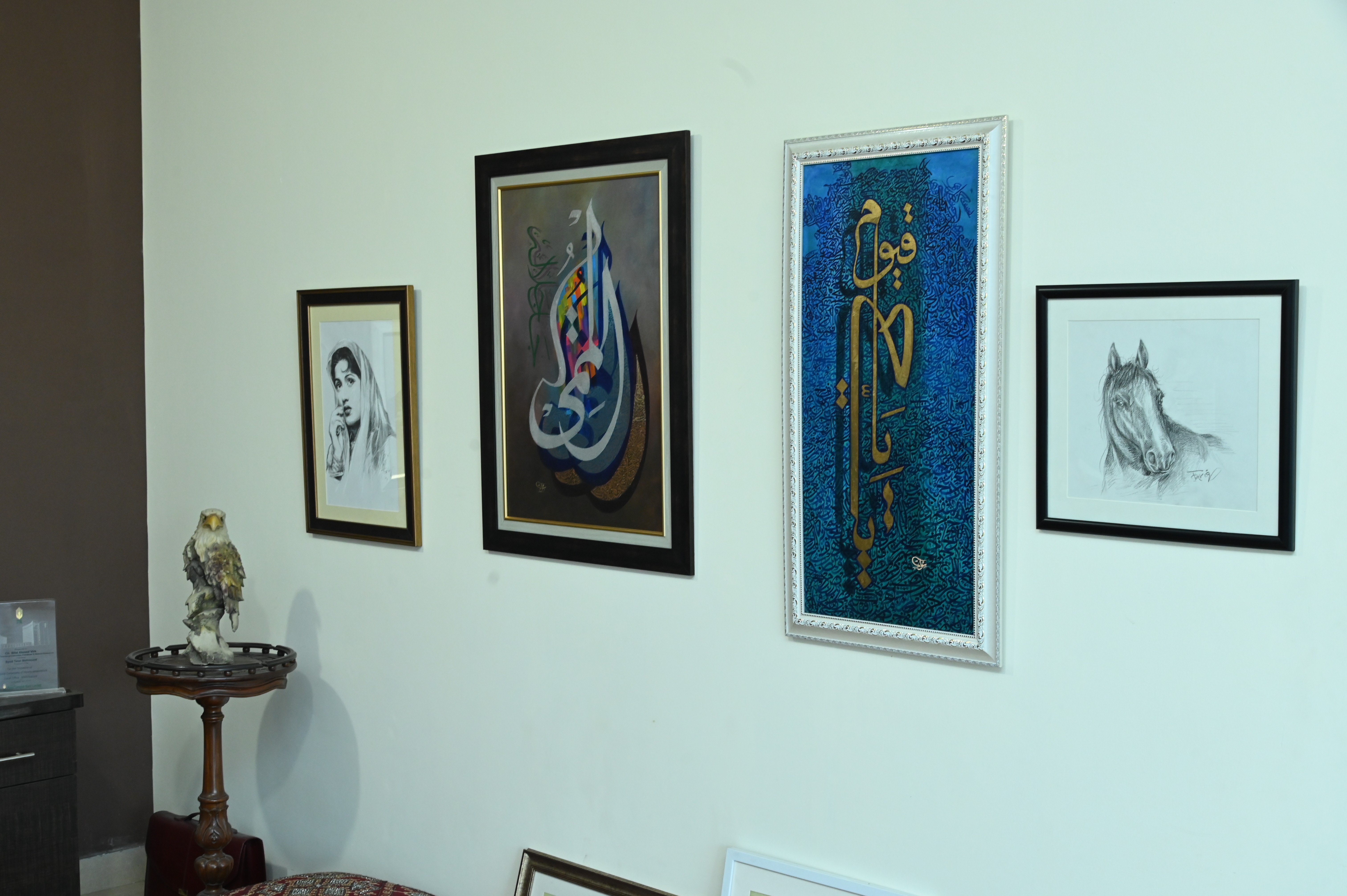 The beautiful painting displayed at the artage art gallery