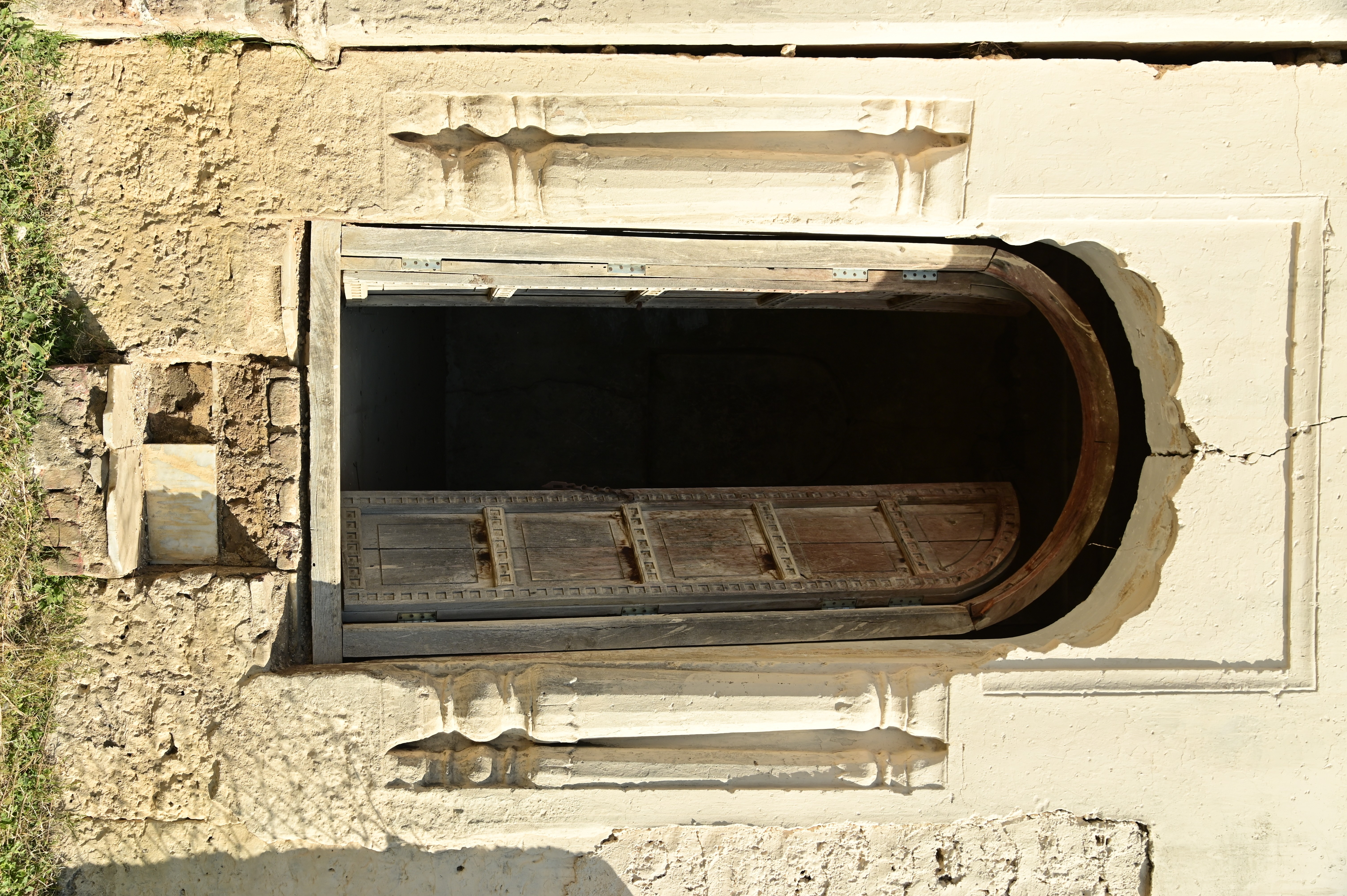 The doorway to Katas Raj Temple