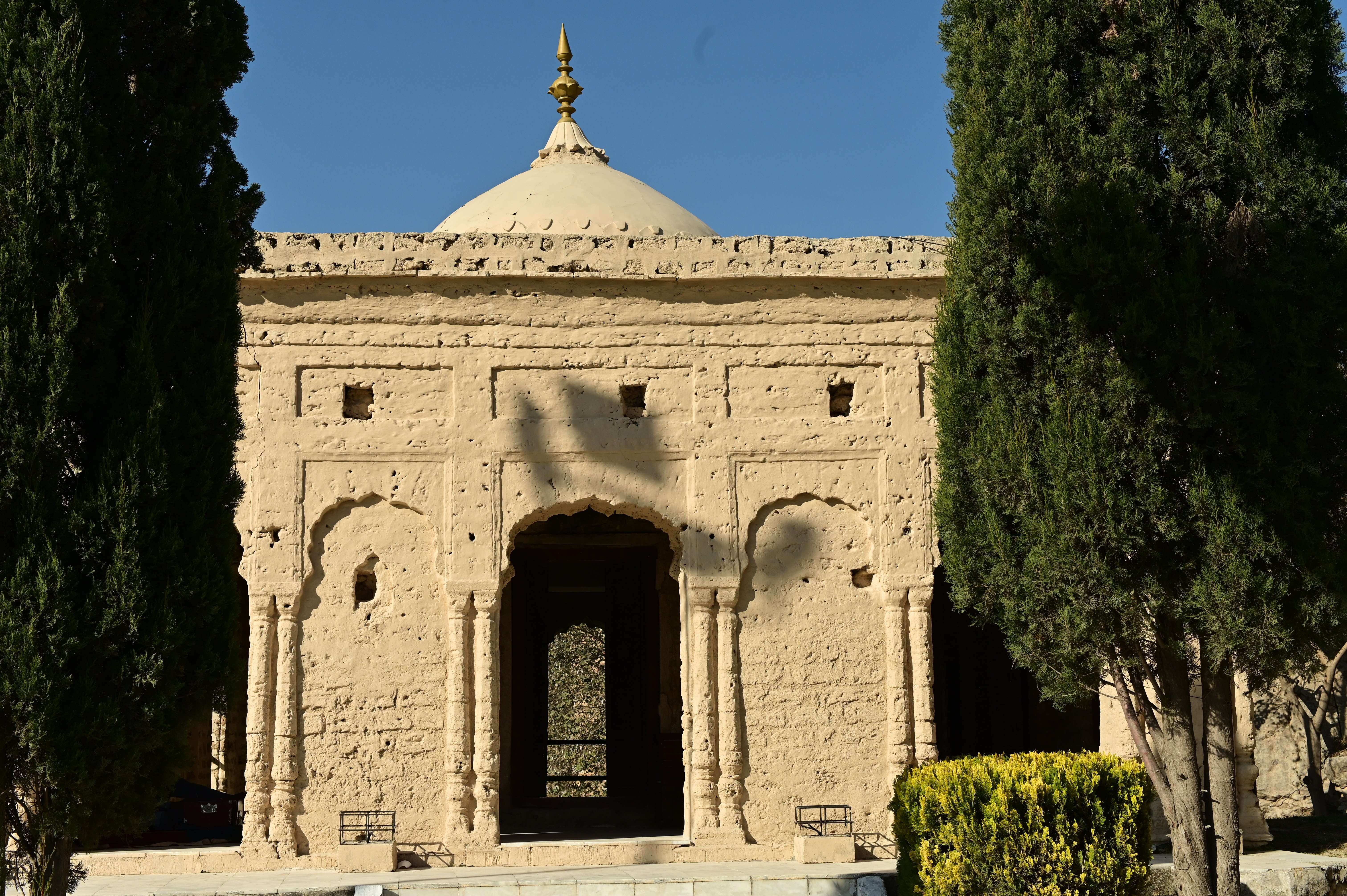 The deteriorated Ancient Satgarha Temple located at Katas Raj