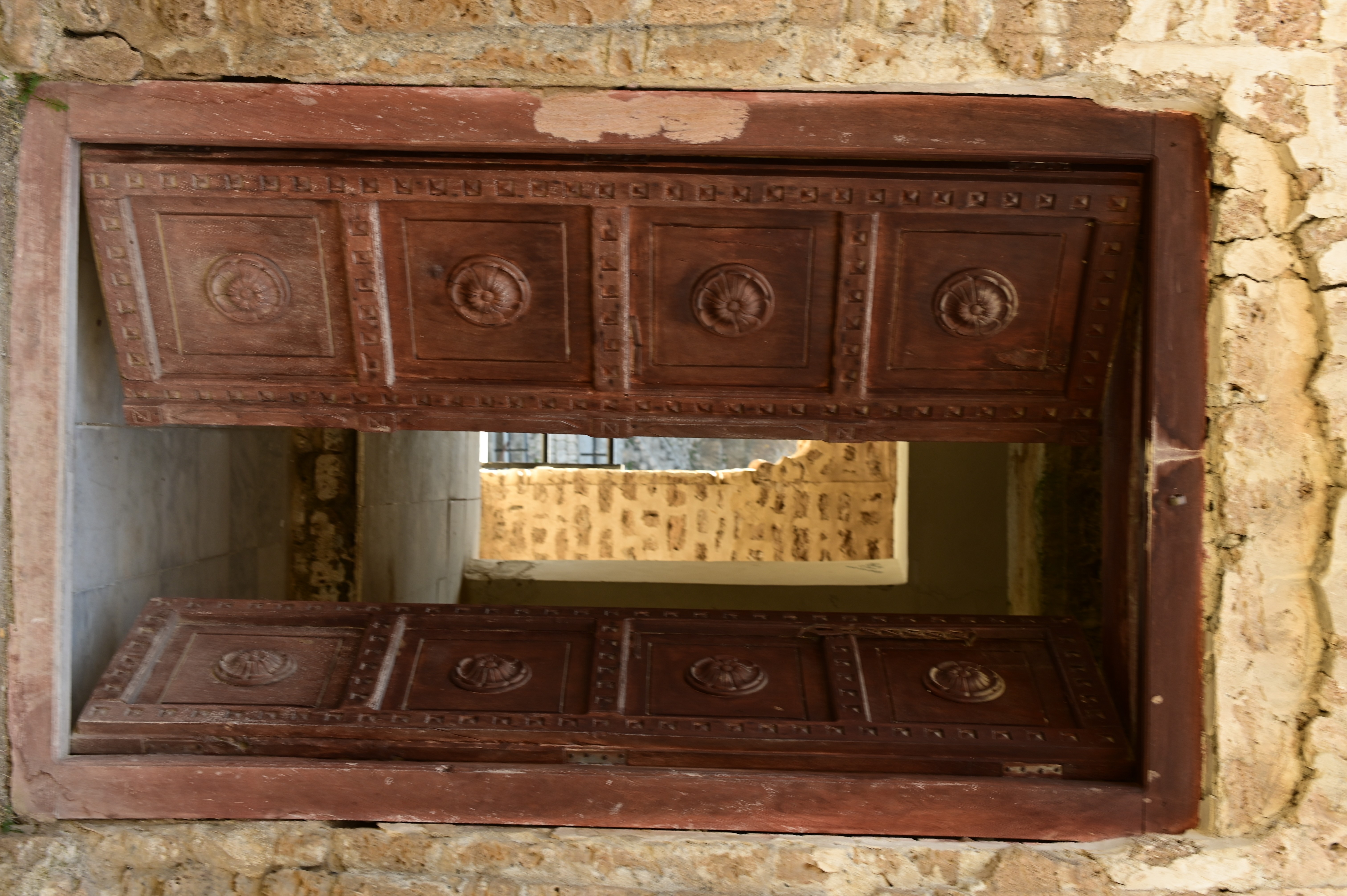 A doorway connecting one temple to another, the seven temples at Katas — believed to have been built around 650 and 950 AD and are connected to one another by walkways.