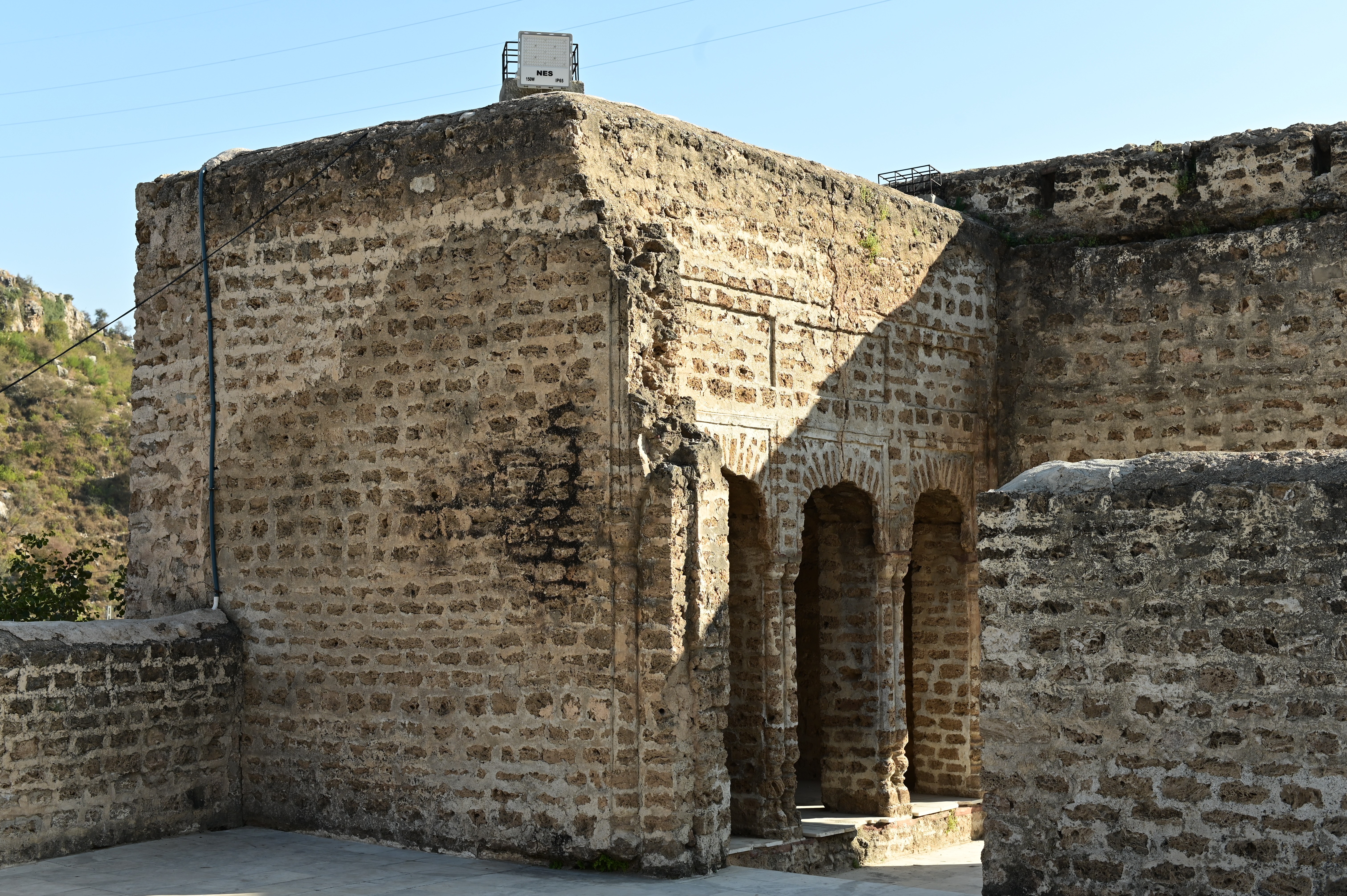 The deteriorated portion of Ancient Satgarha Temple