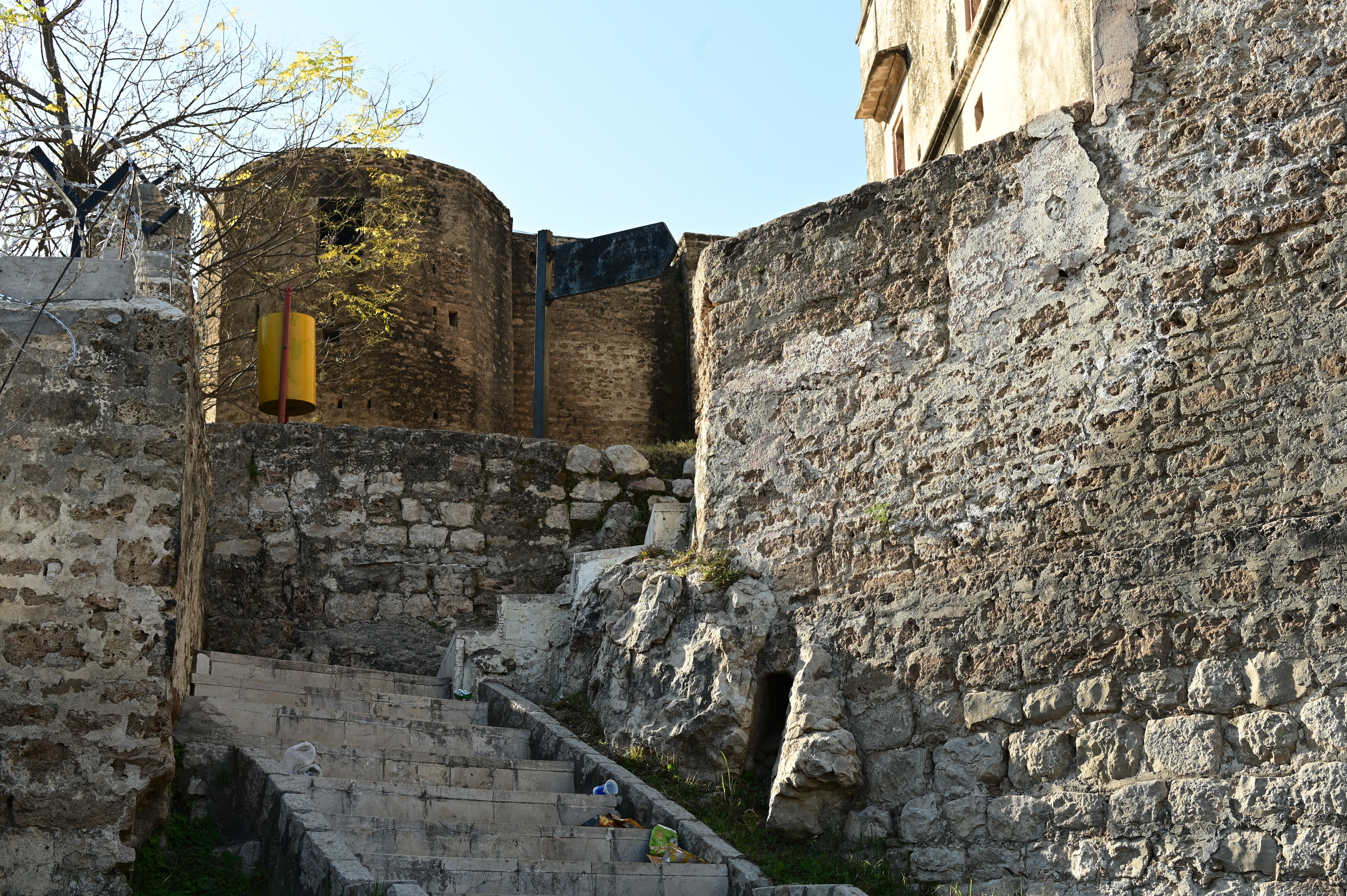 The stairs leading towards the Shri Ram Chundri Temple