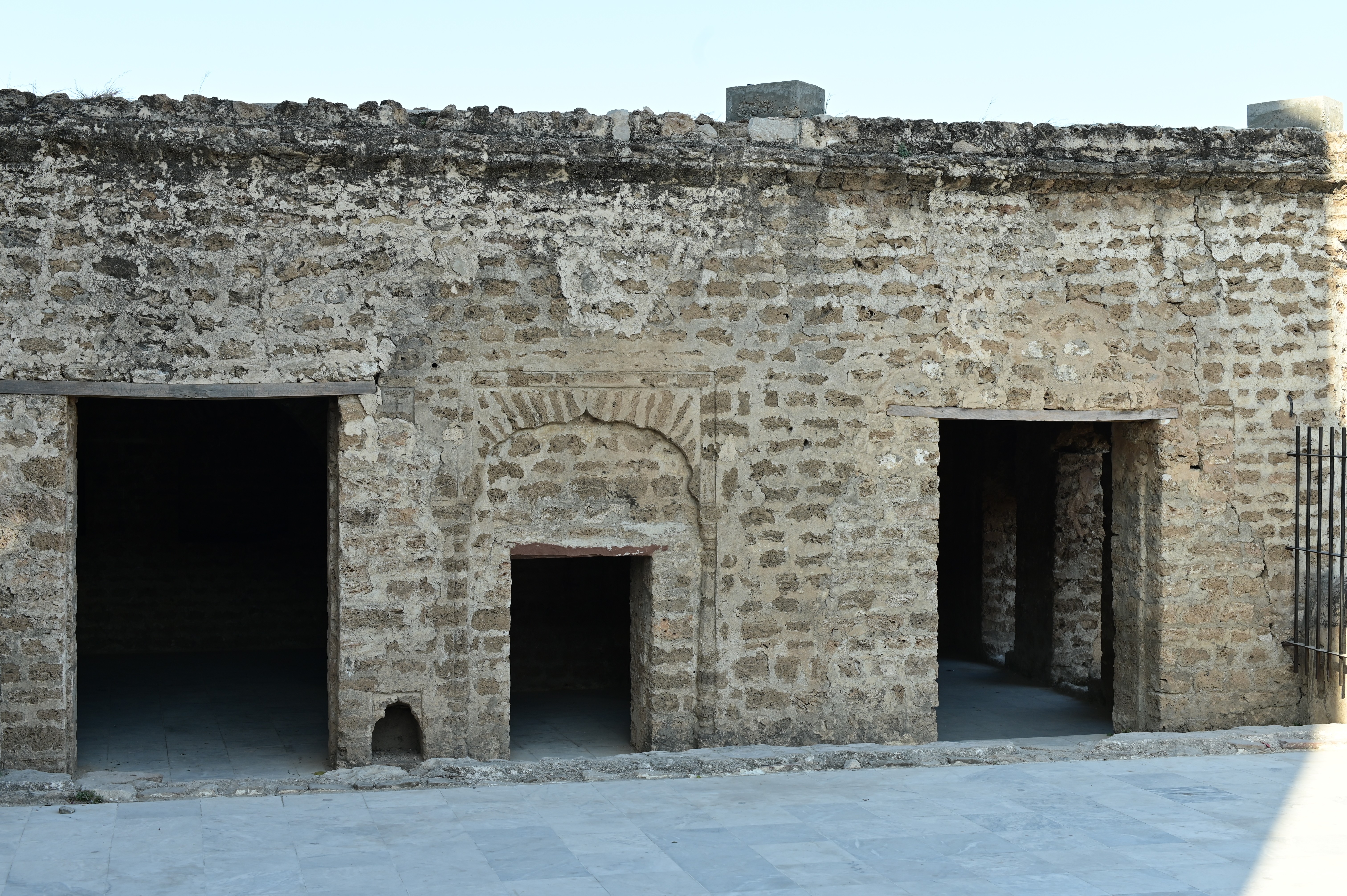 The deteriorated portion of Katas Raj Temple