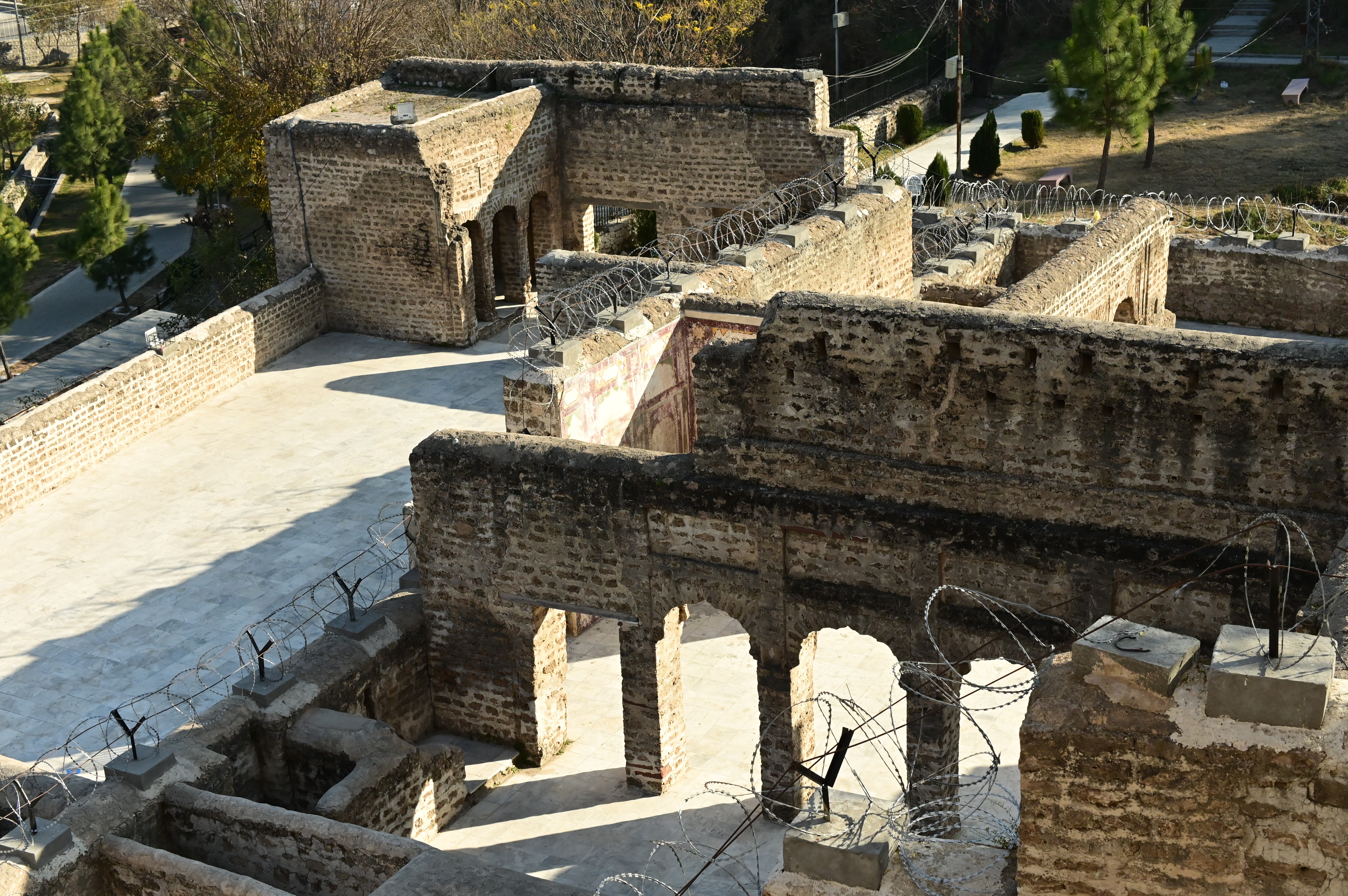 The arial view of Katas Raj Temple