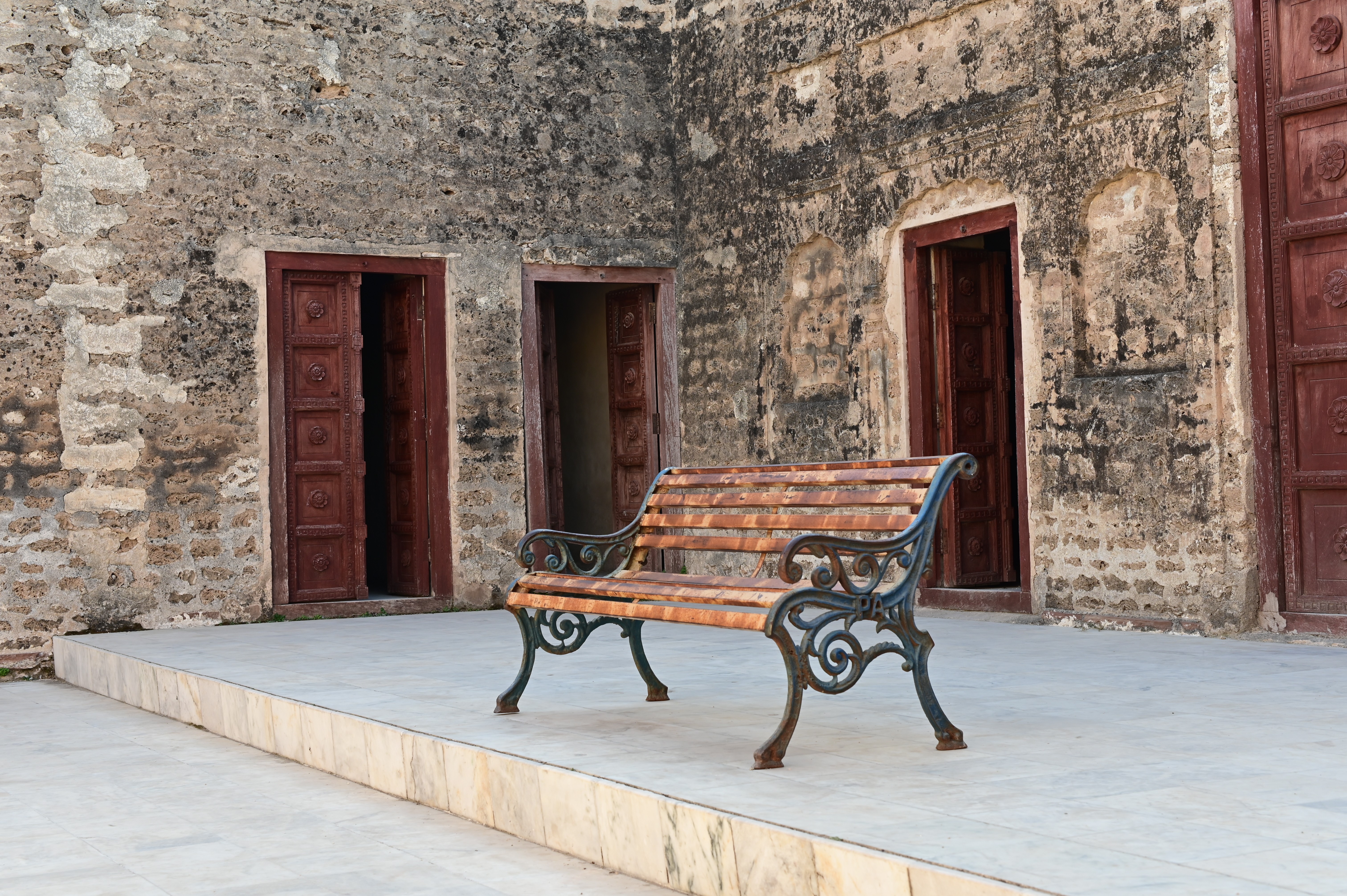 The Beautiful structure of Door at Katas Raj Temple connecting one temple with other