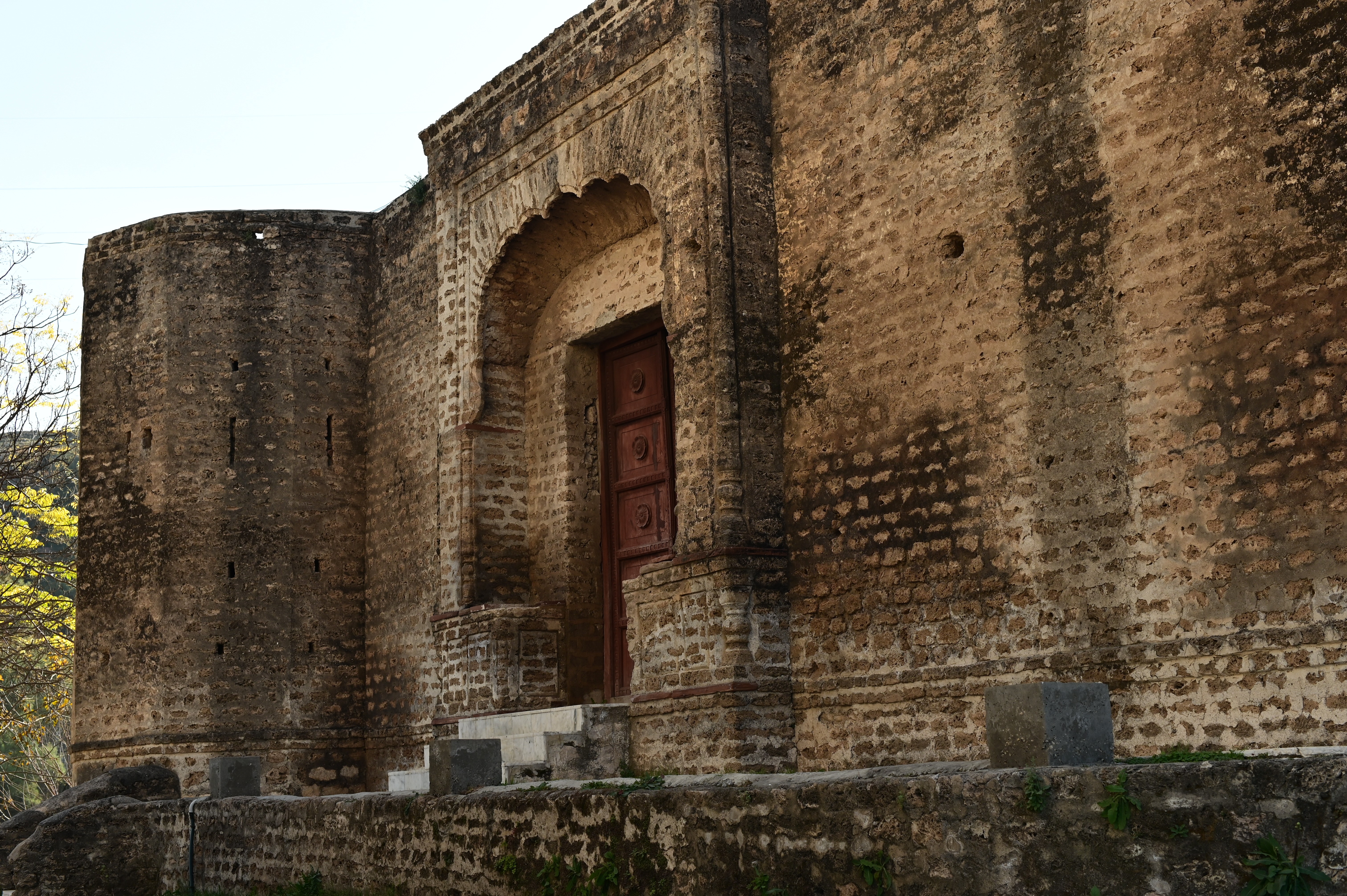 The Beautiful structure of Door at Katas Raj Temple connecting one temple with other