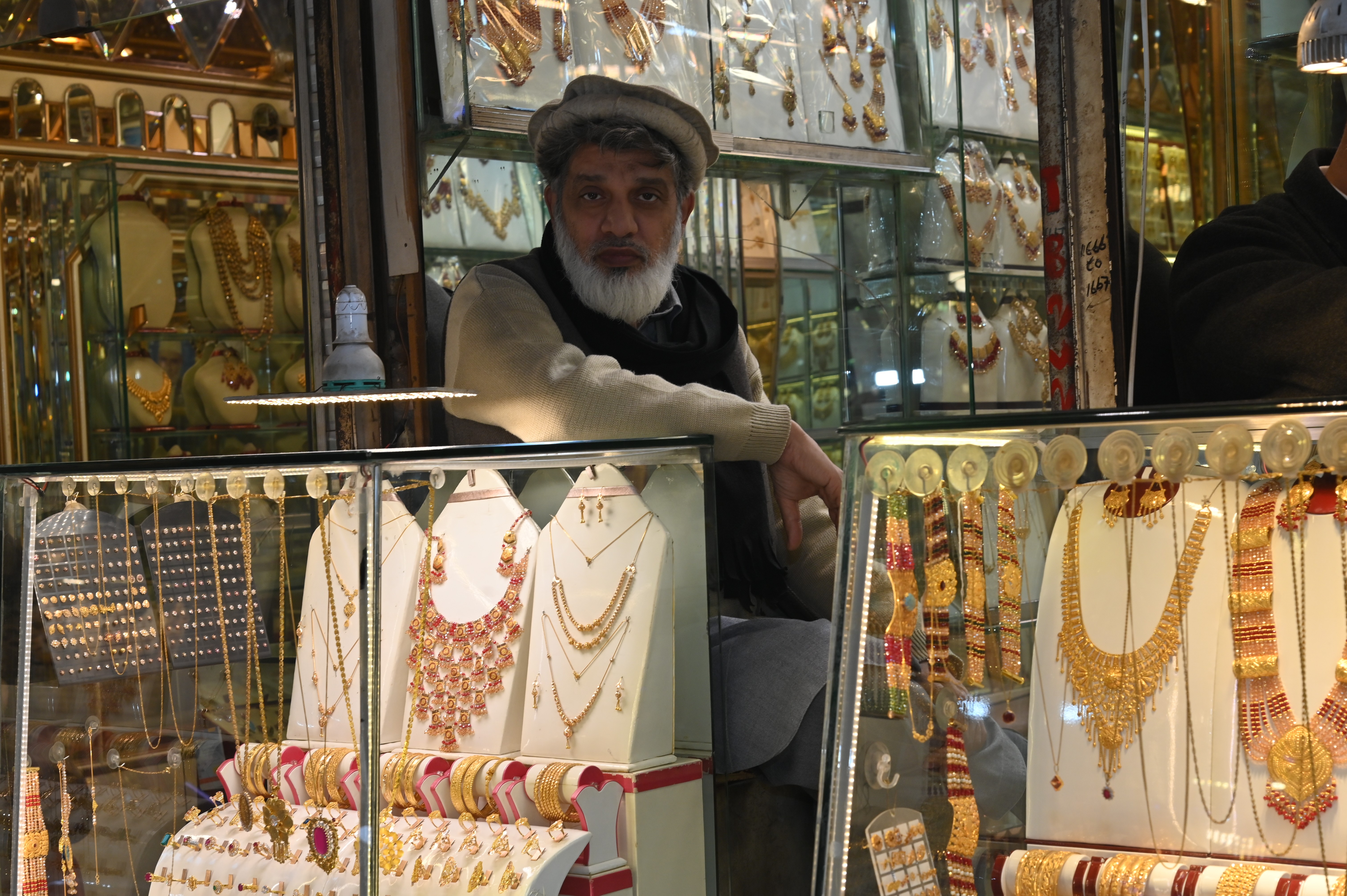 A jewellery shop in Peshawar market
