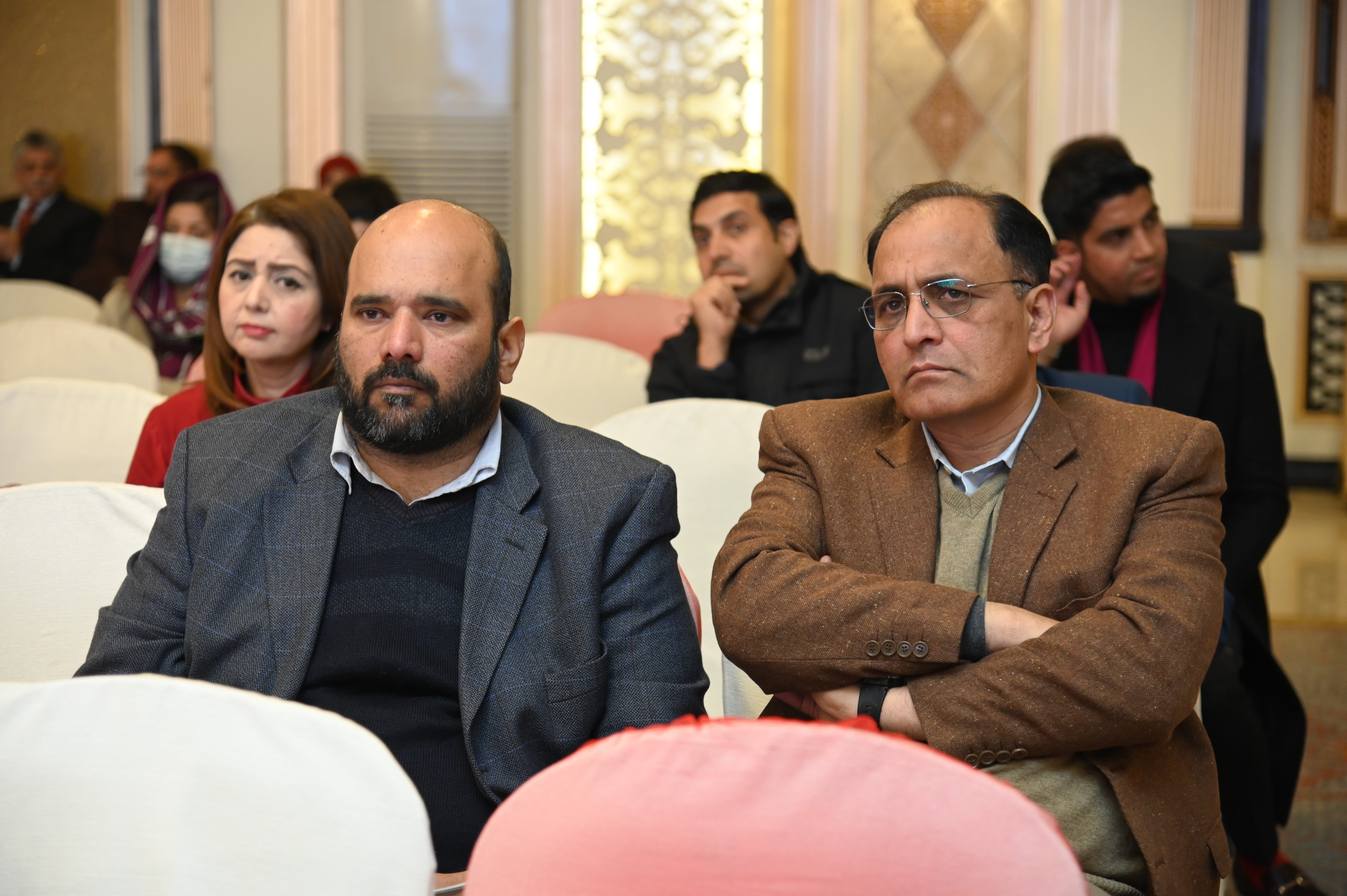 Mahmood Khalid, Senior Research Economist/Executive Director (CE-CPEC), and Ahsan ul Haq, Assistant Professor at PIDE in the conference