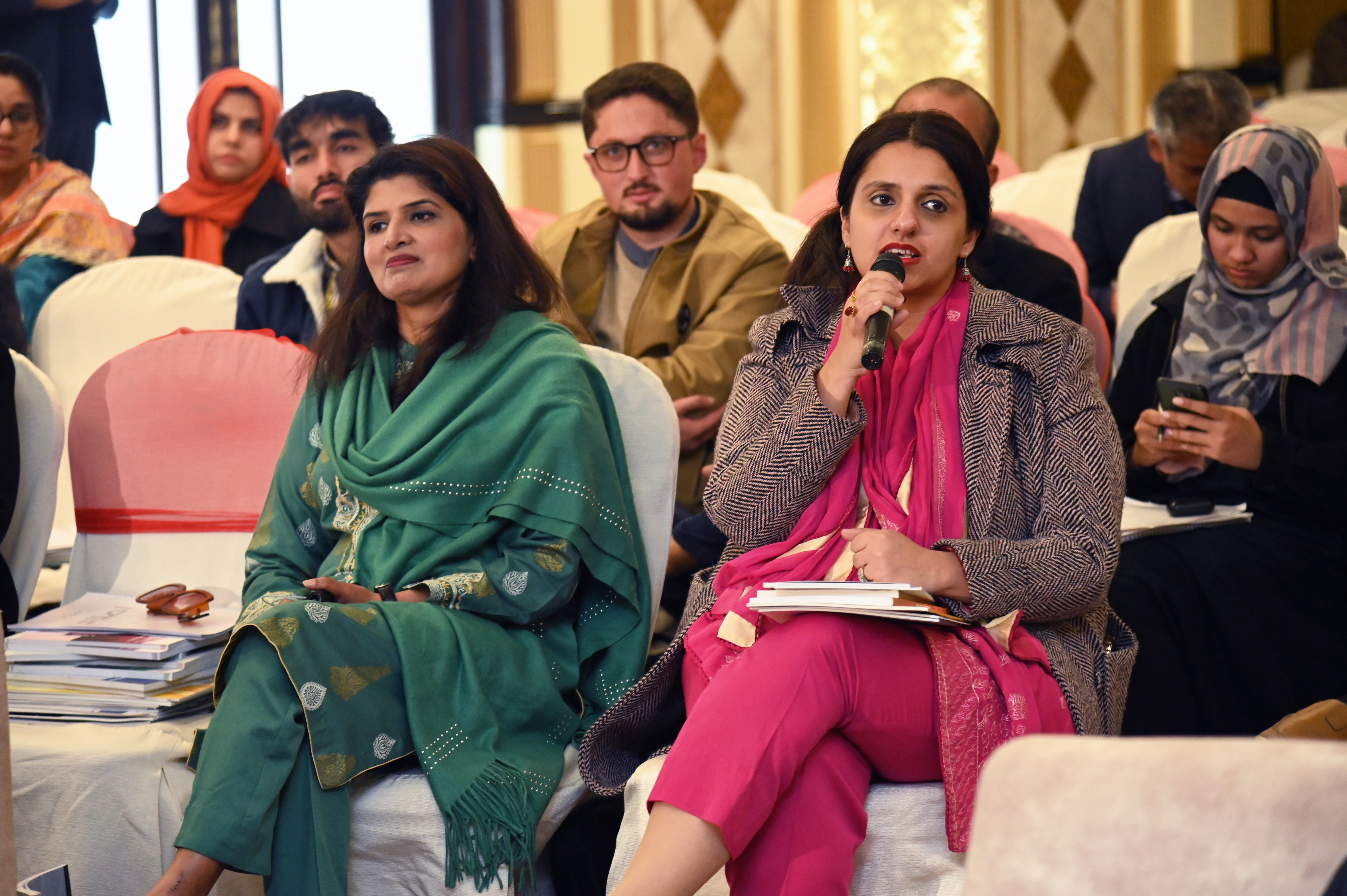 The question and answer session during the conference held at Marriot Hotel on a subject "PIDE Reform Manifesto: Transforming Economy and Society"