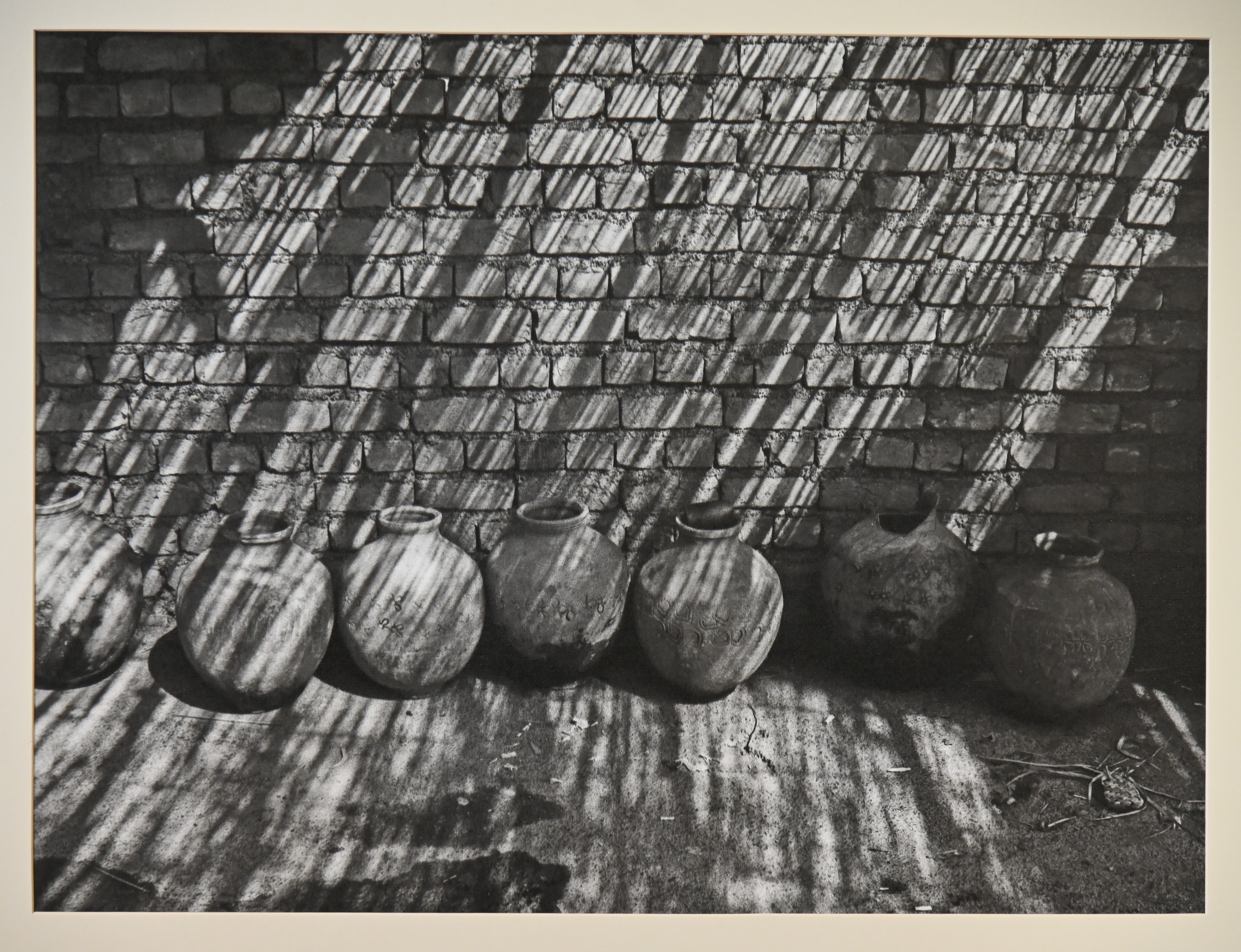 The pots made of mud used for storing water