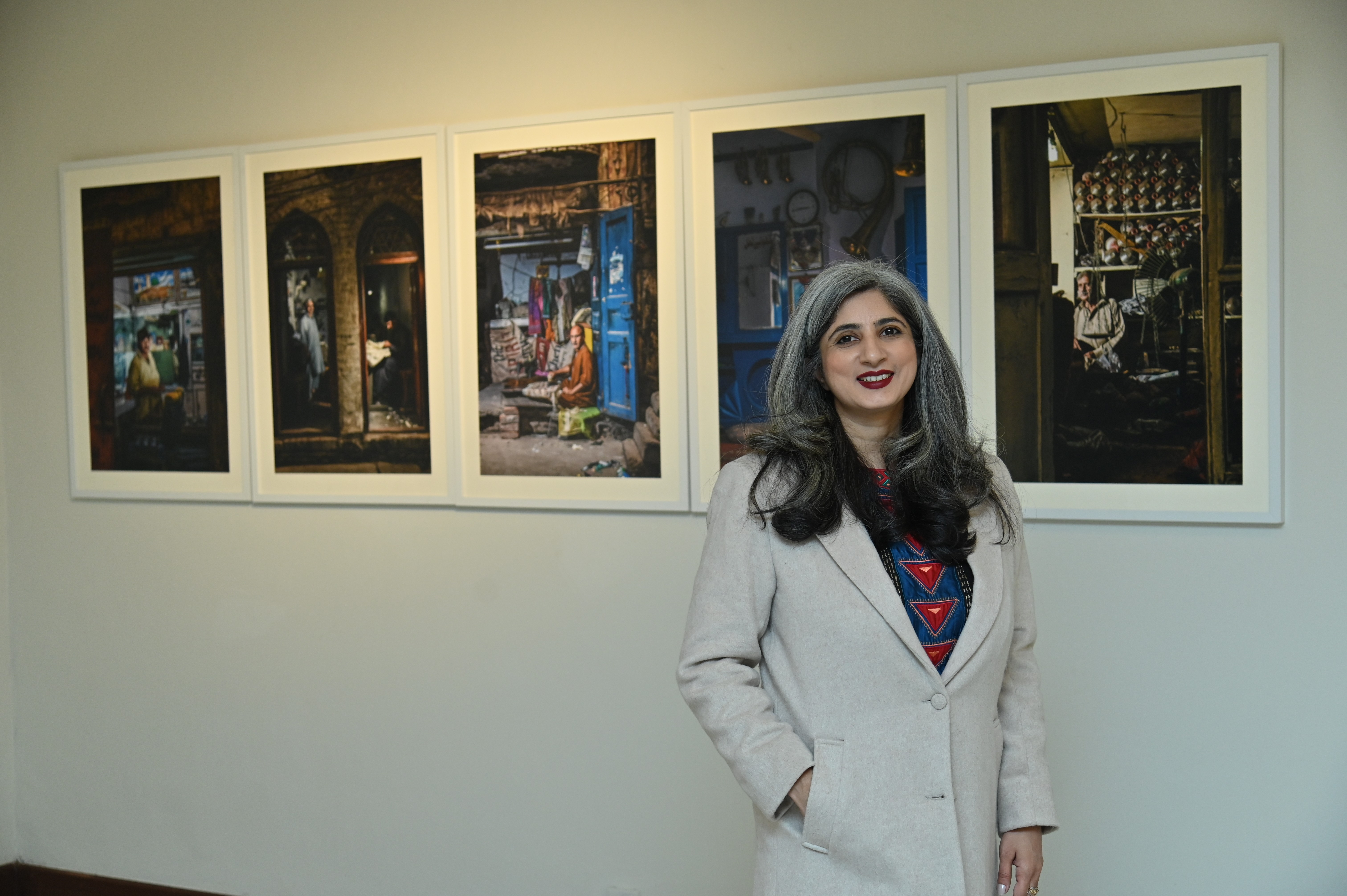 The Chief guest at an event organized by PNCA under the theme of Retelling the Story of Pakistani Photographers’ Journey