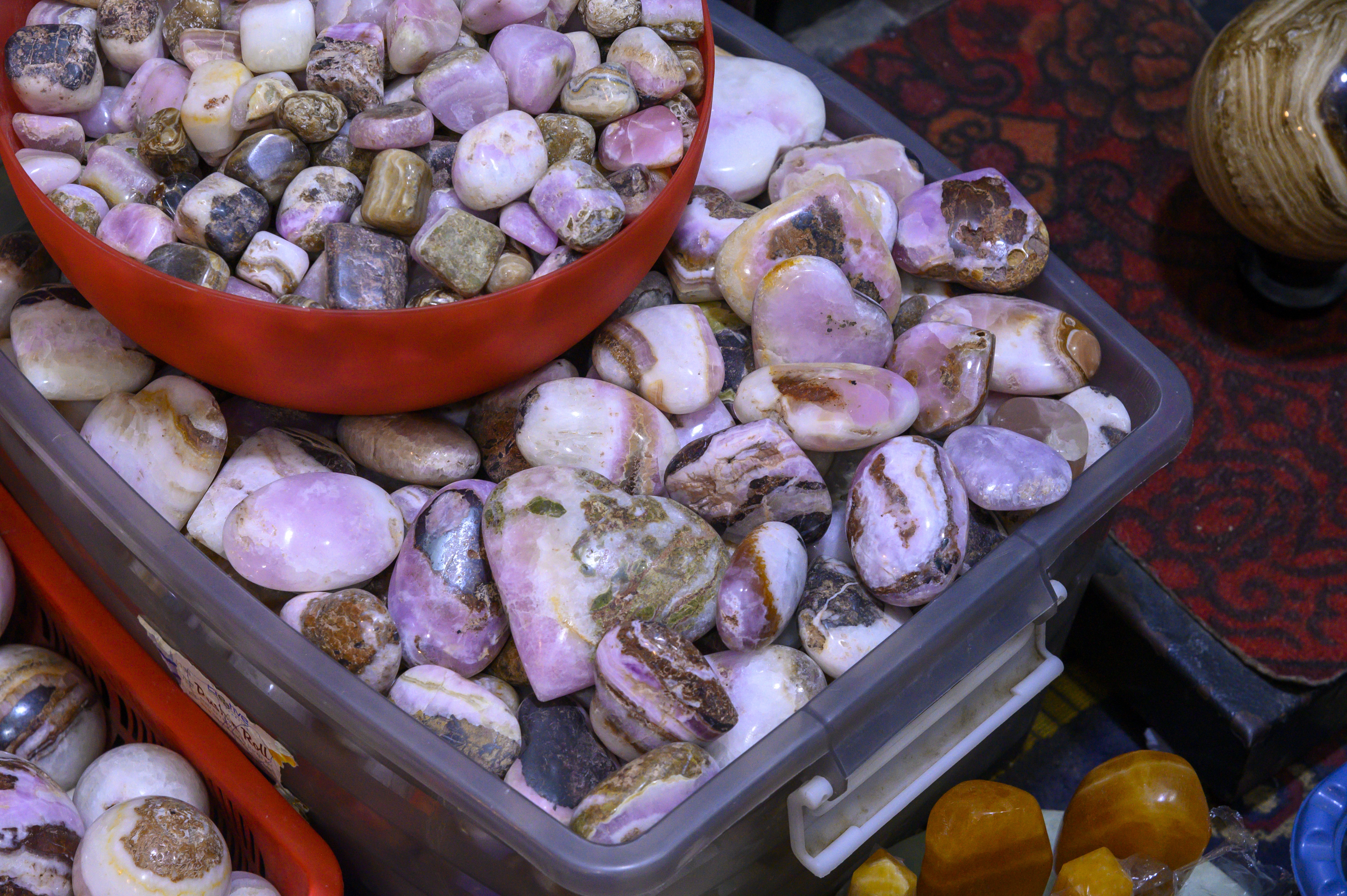 The Pink Aragonite stones