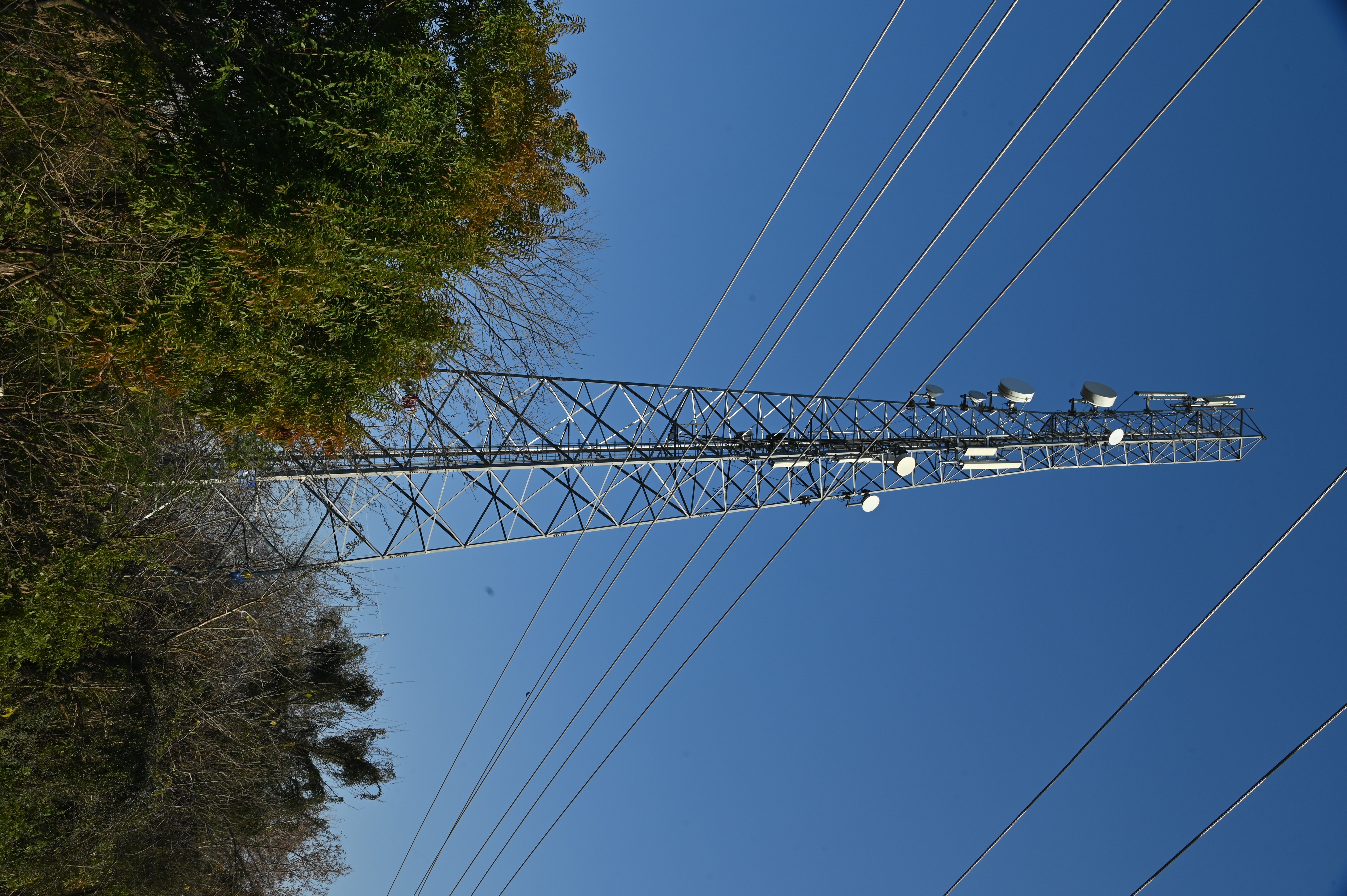 Telecom directional radio tower, used for transmitting and receiving signals for wireless communication networks