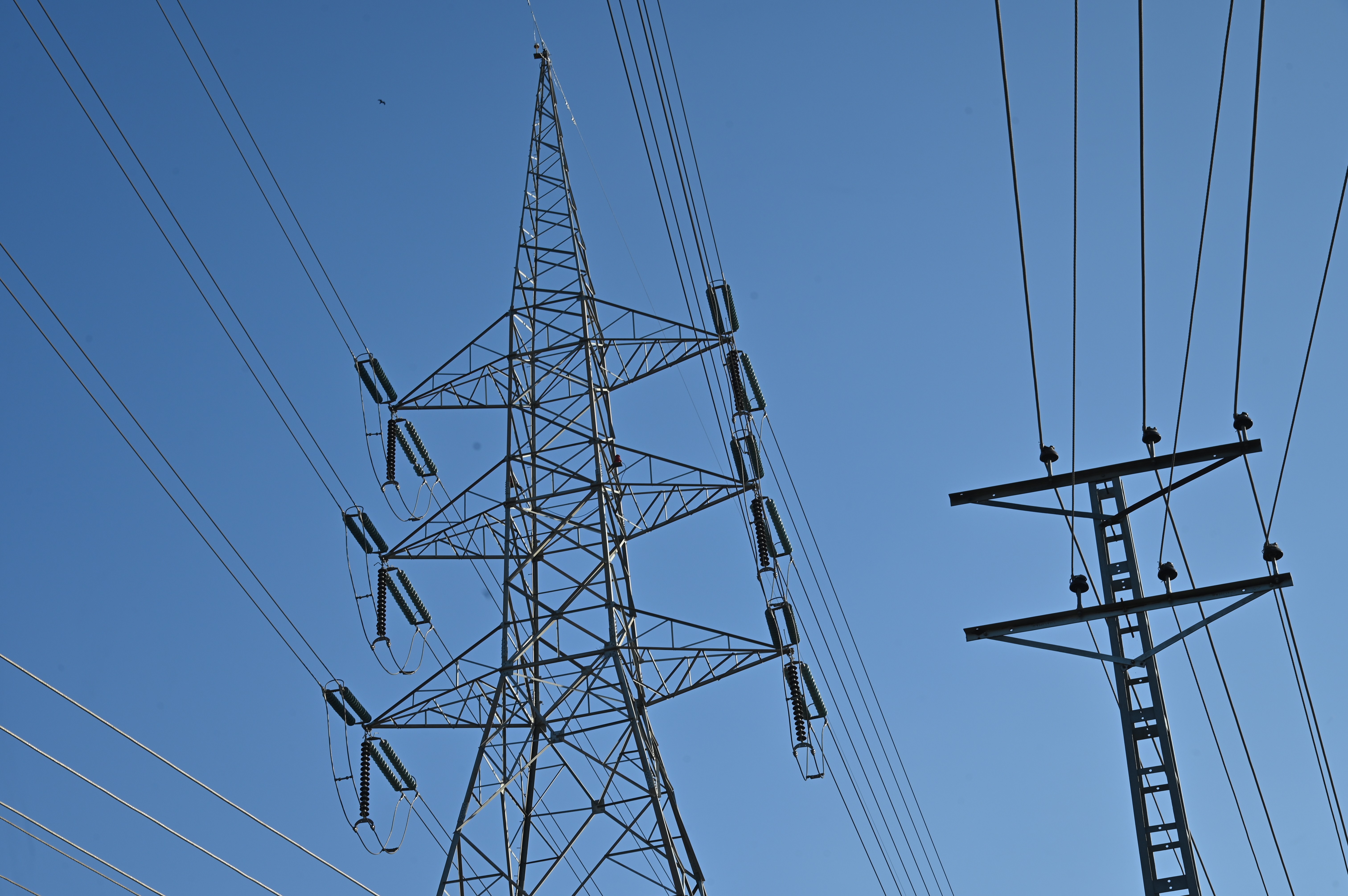 High-power electricity poles used for the supply and transmission of energy