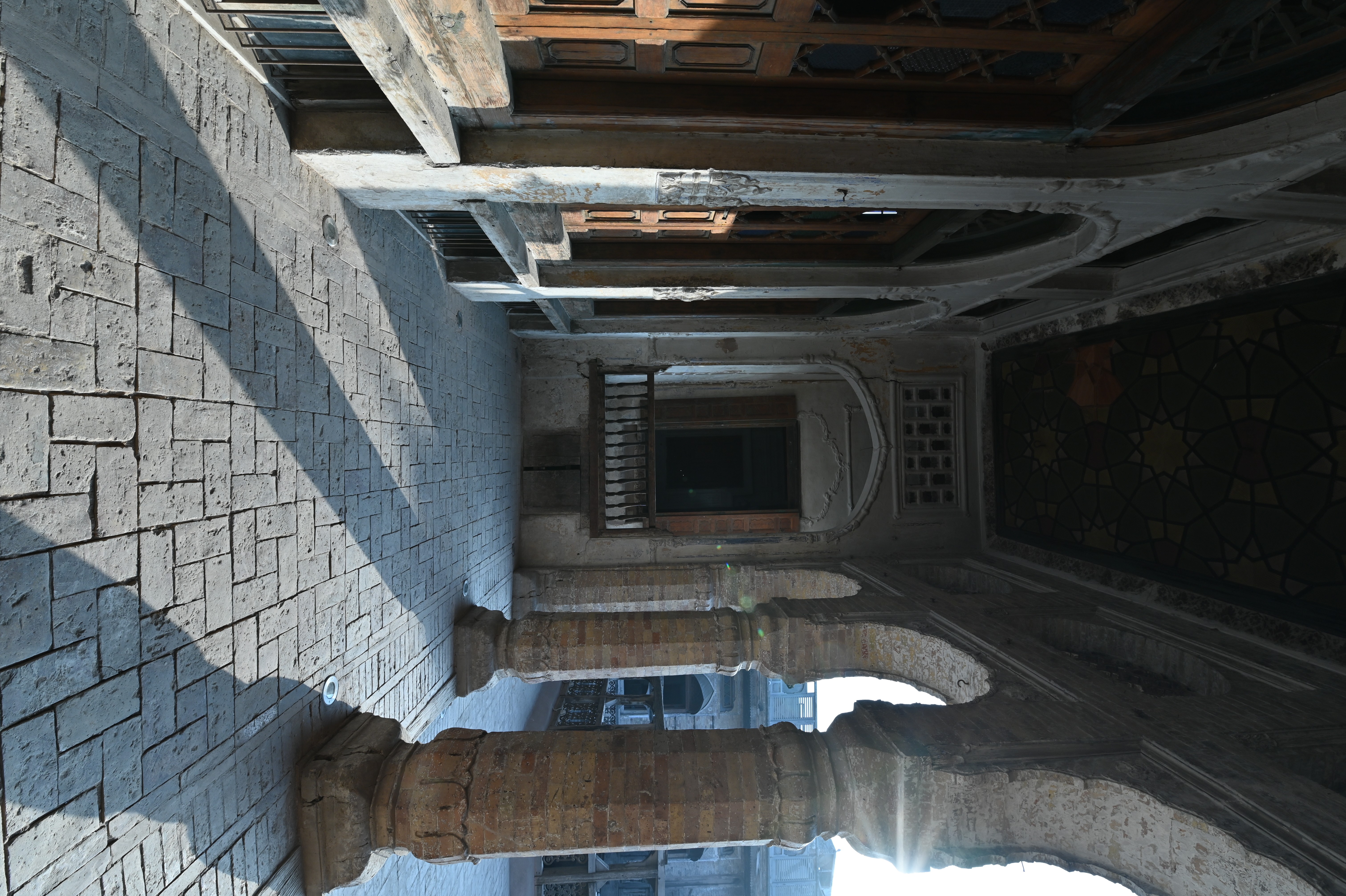 A corridor inside a house located in Sethi Mohalla