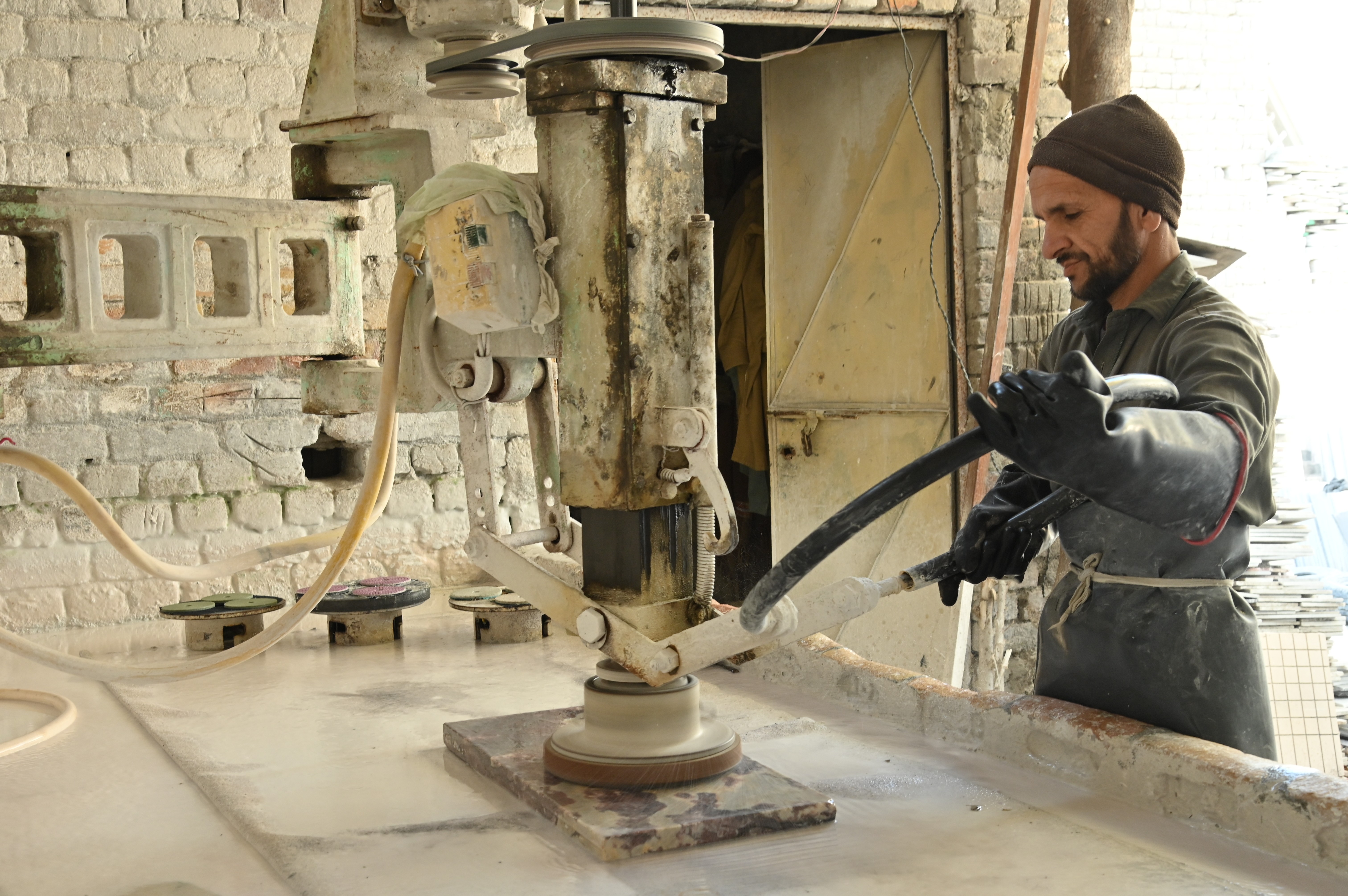 Marble cutting process