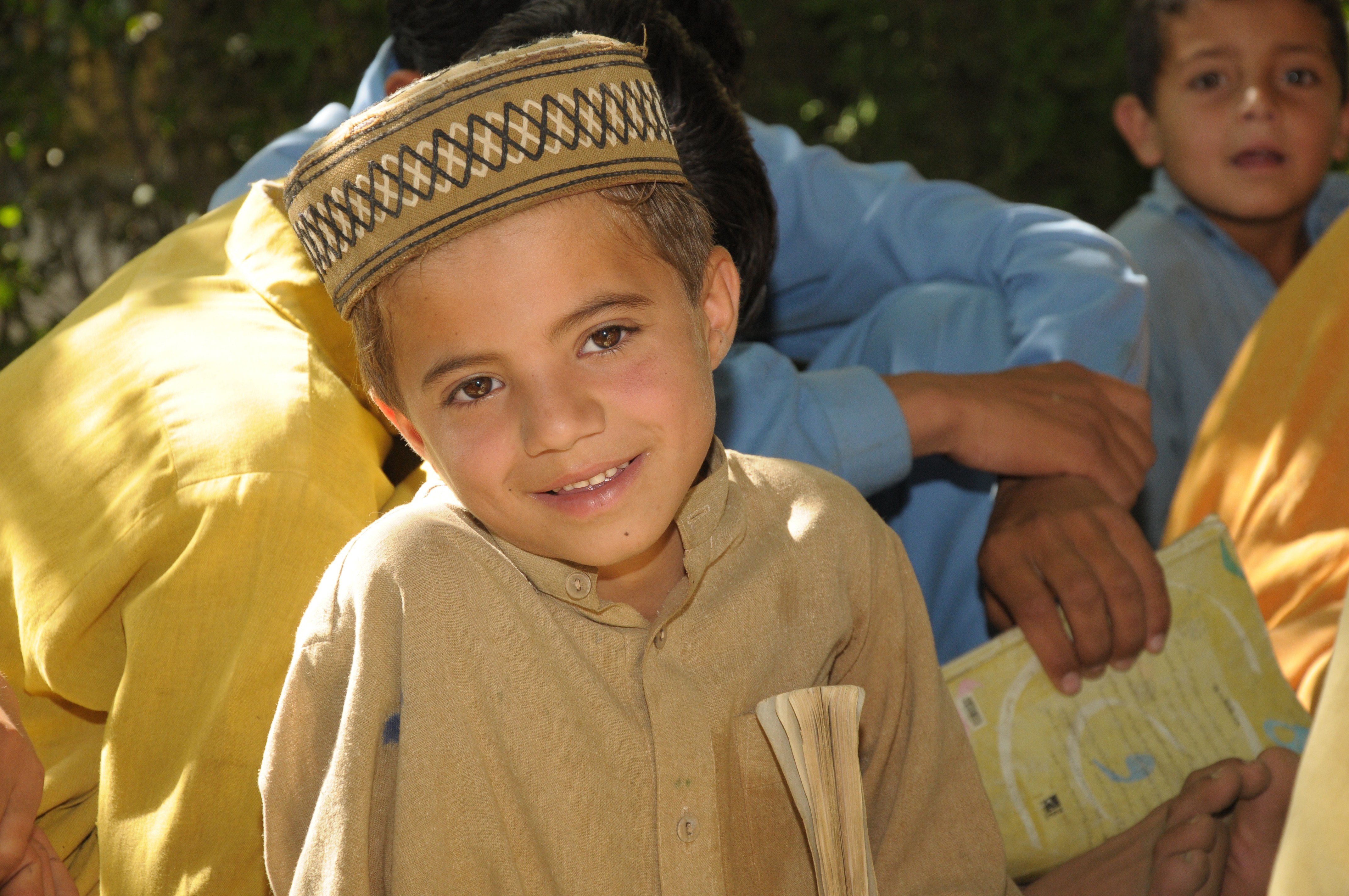 A portrait of a boy