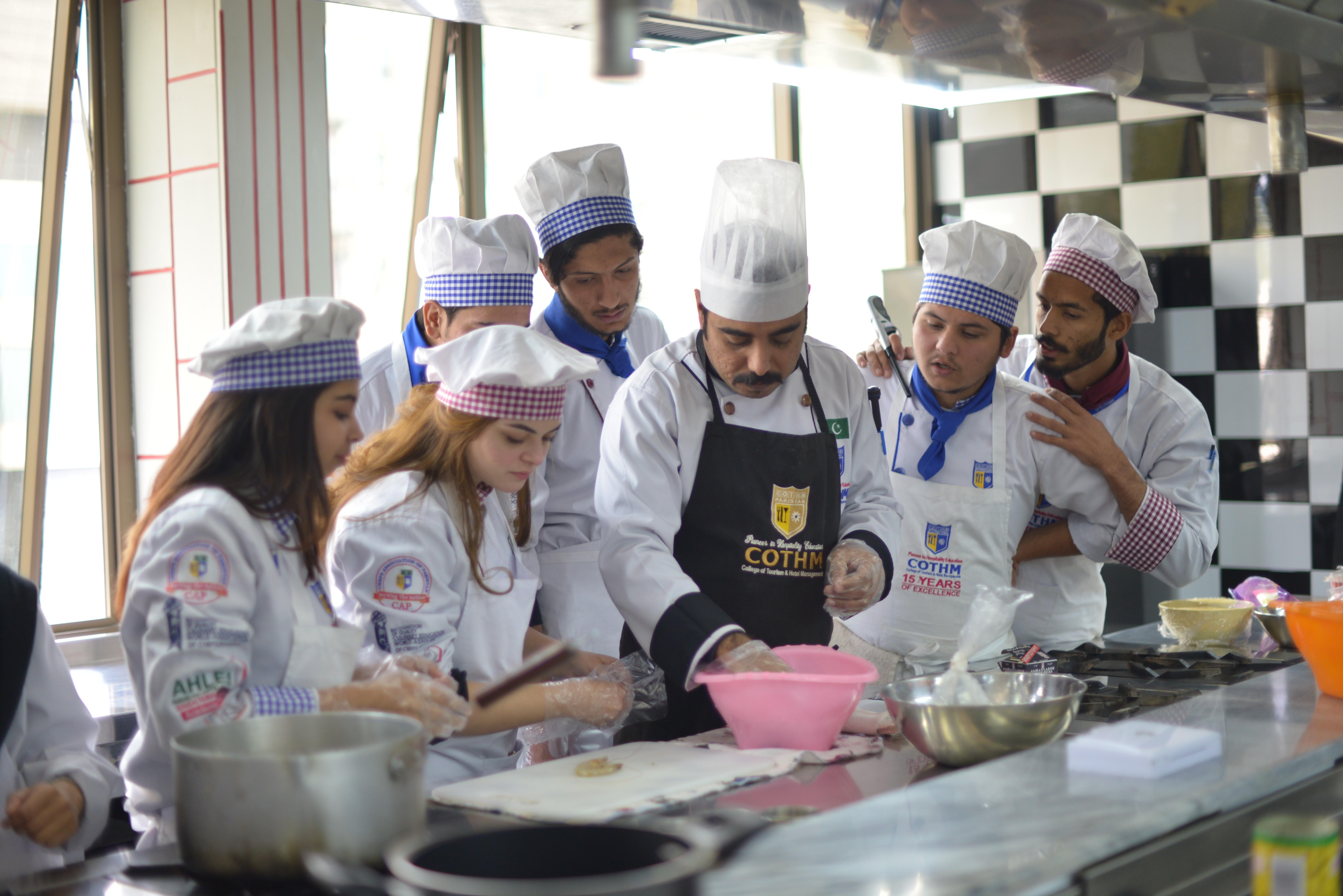 Chef busy in cooking