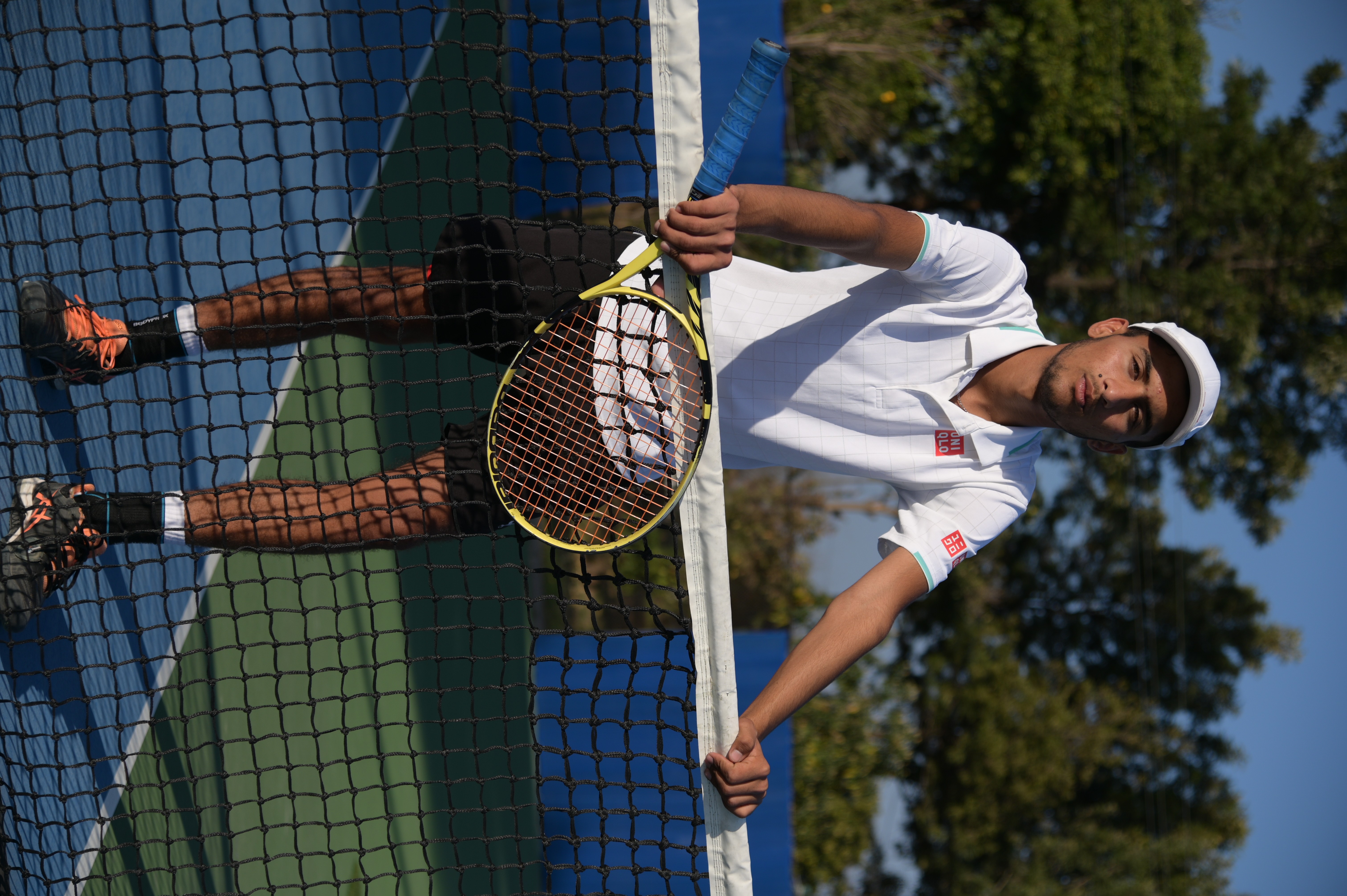 A tennis player