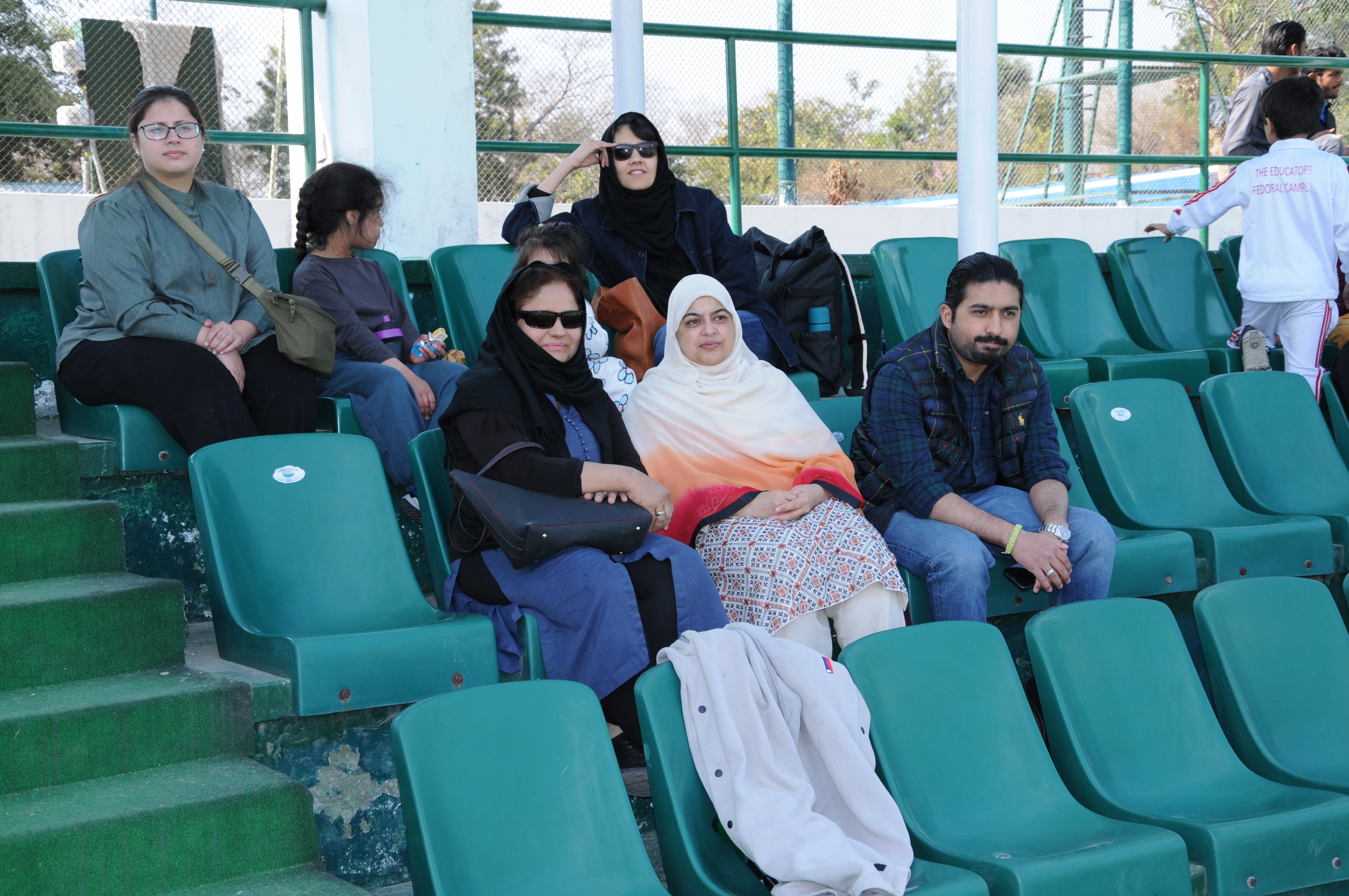 Participants enjoying the game