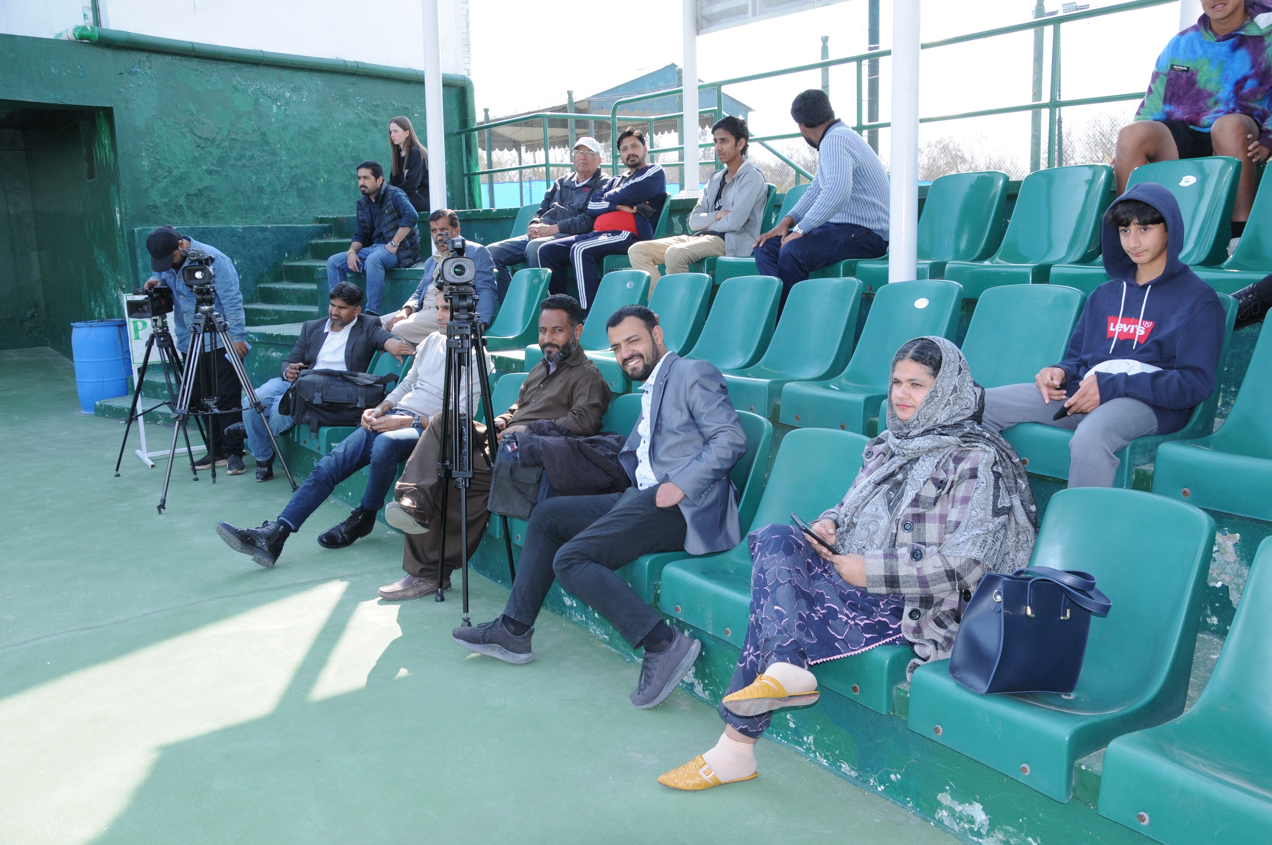 Participants enjoying the game