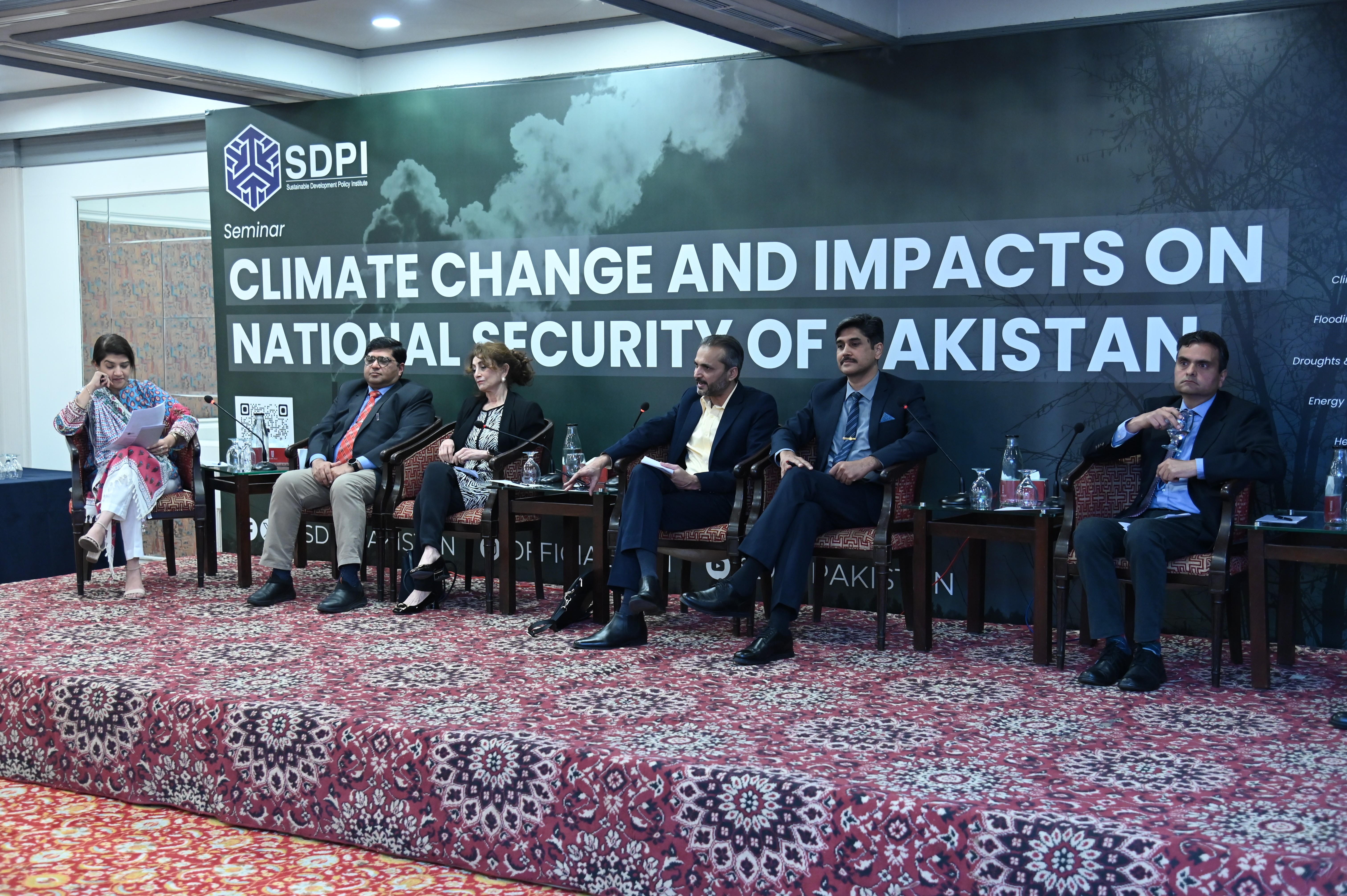 A panel discussion during the Seminar on Climate Change