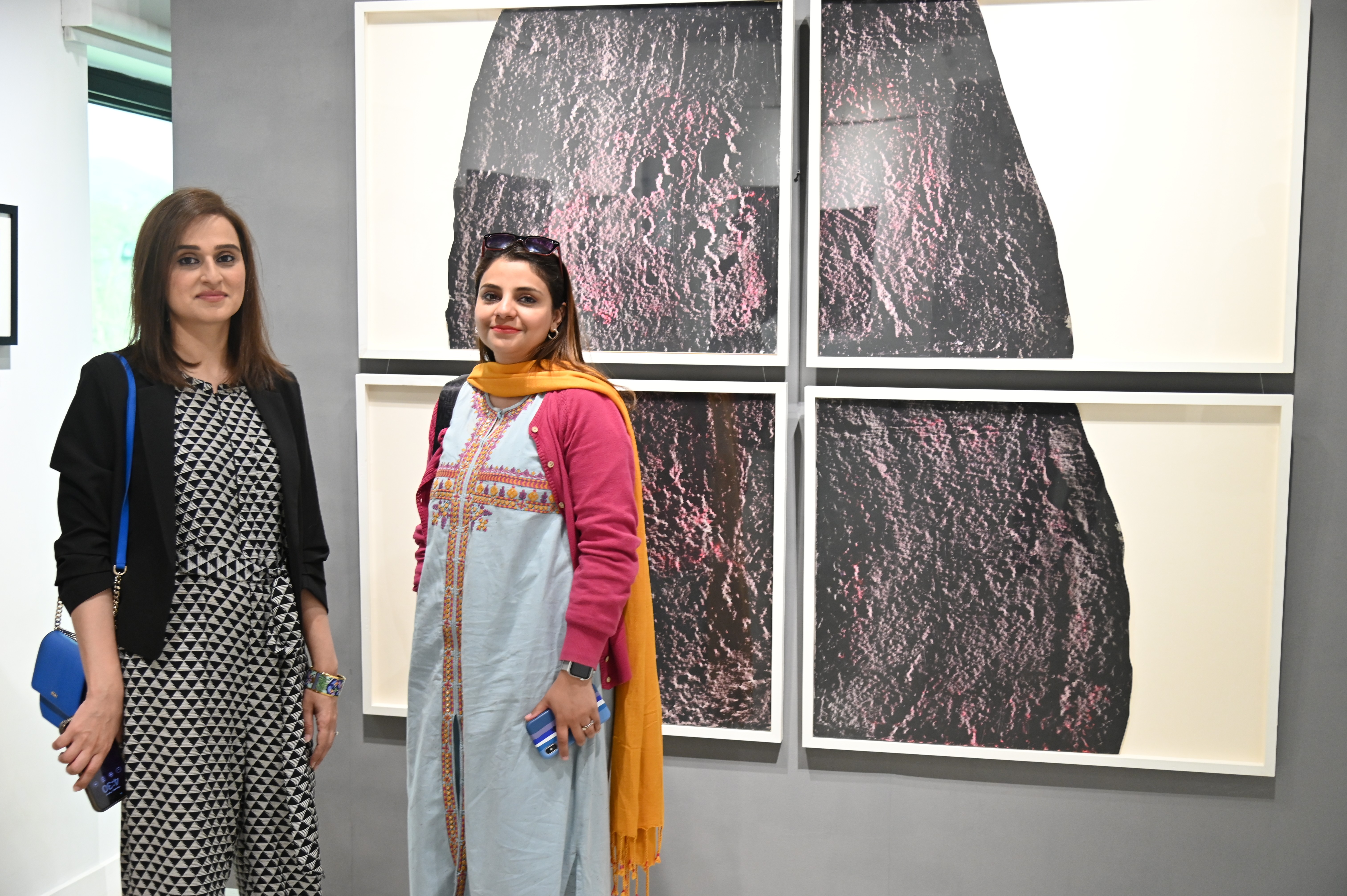 The visitors at the opening of Earth, Wind, Sky curated by Aasim Akhtar