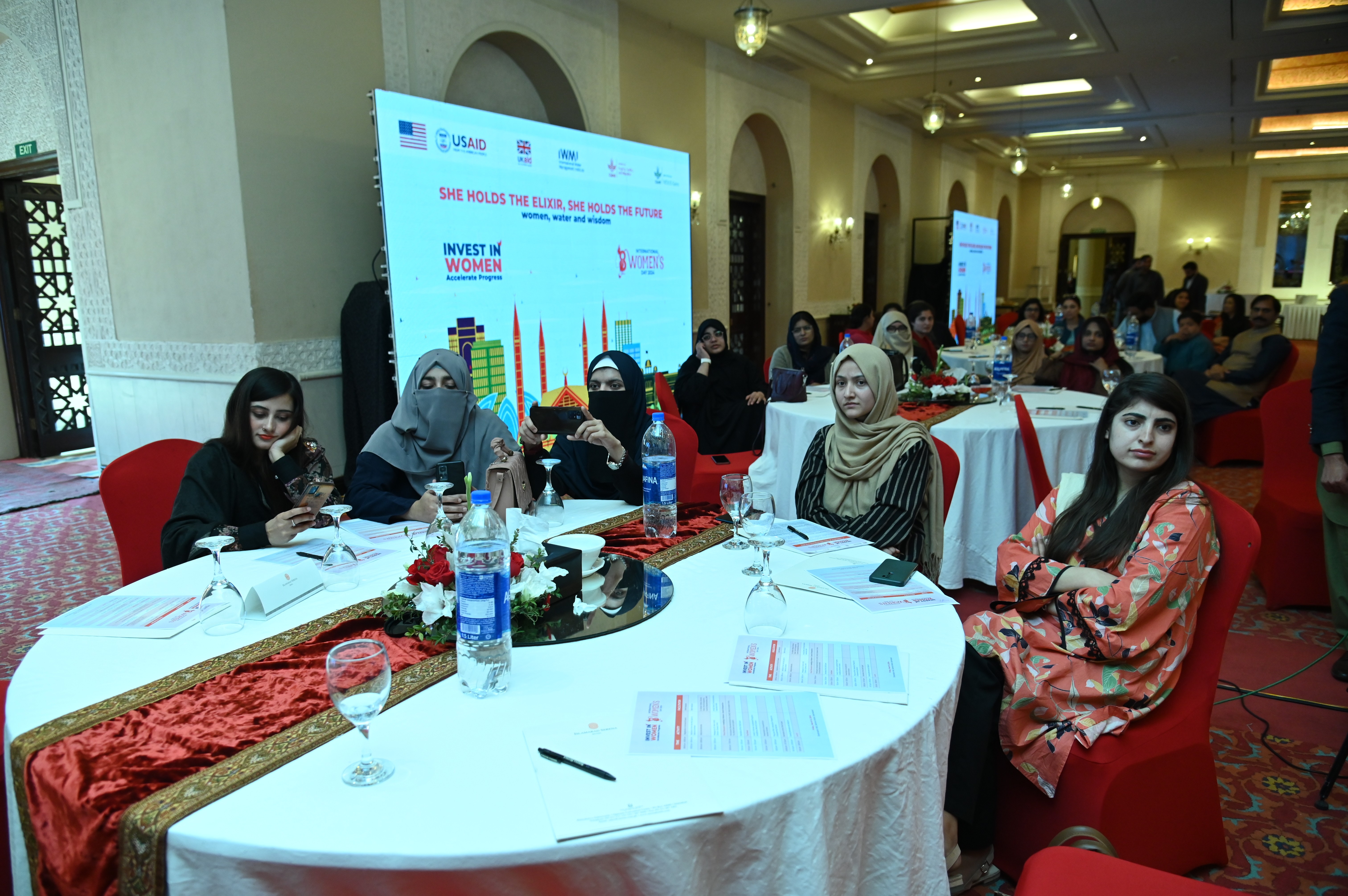 The participants at The Women's Day celebrations