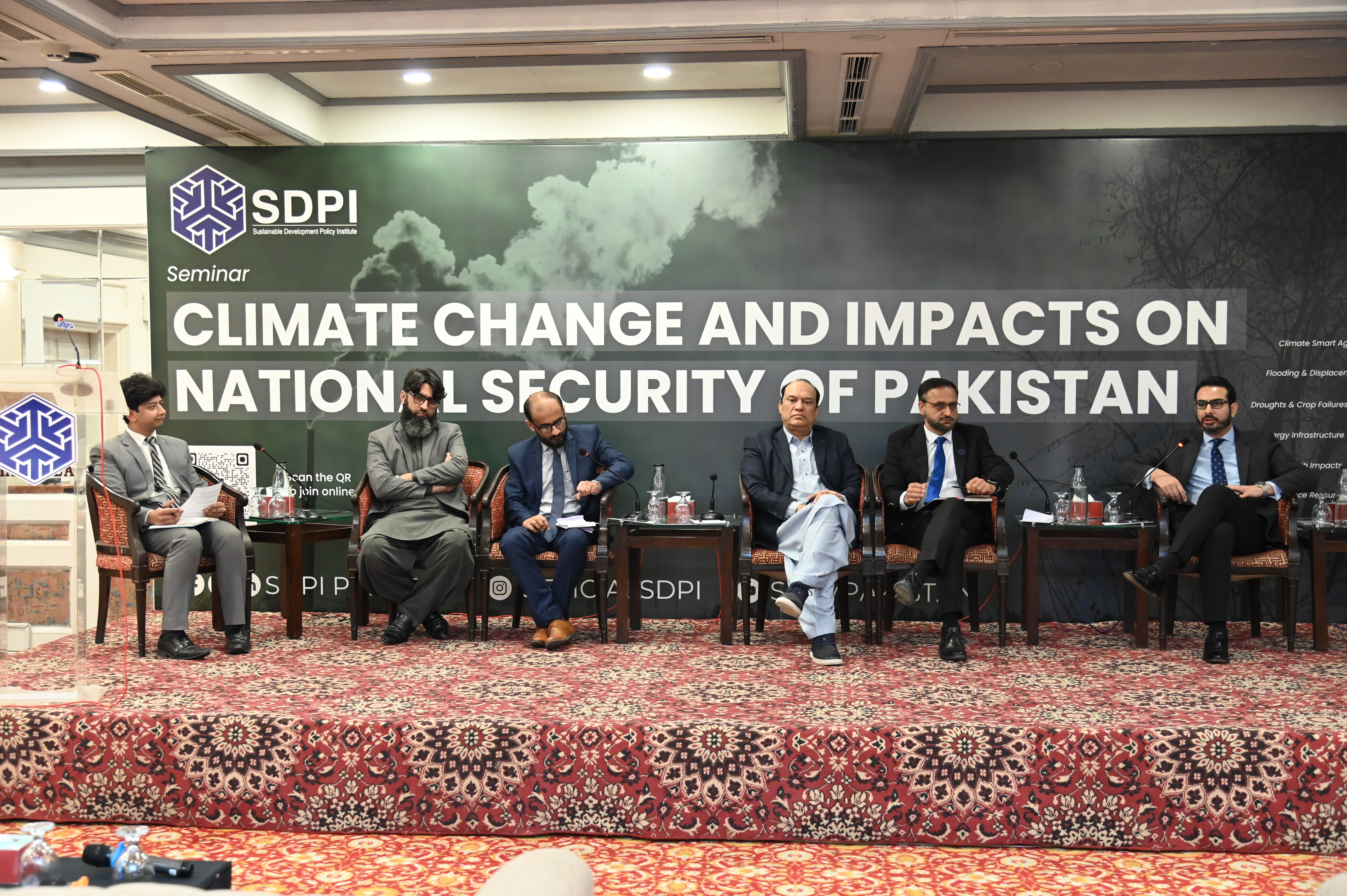 A panel discussion during the Seminar on Climate Change