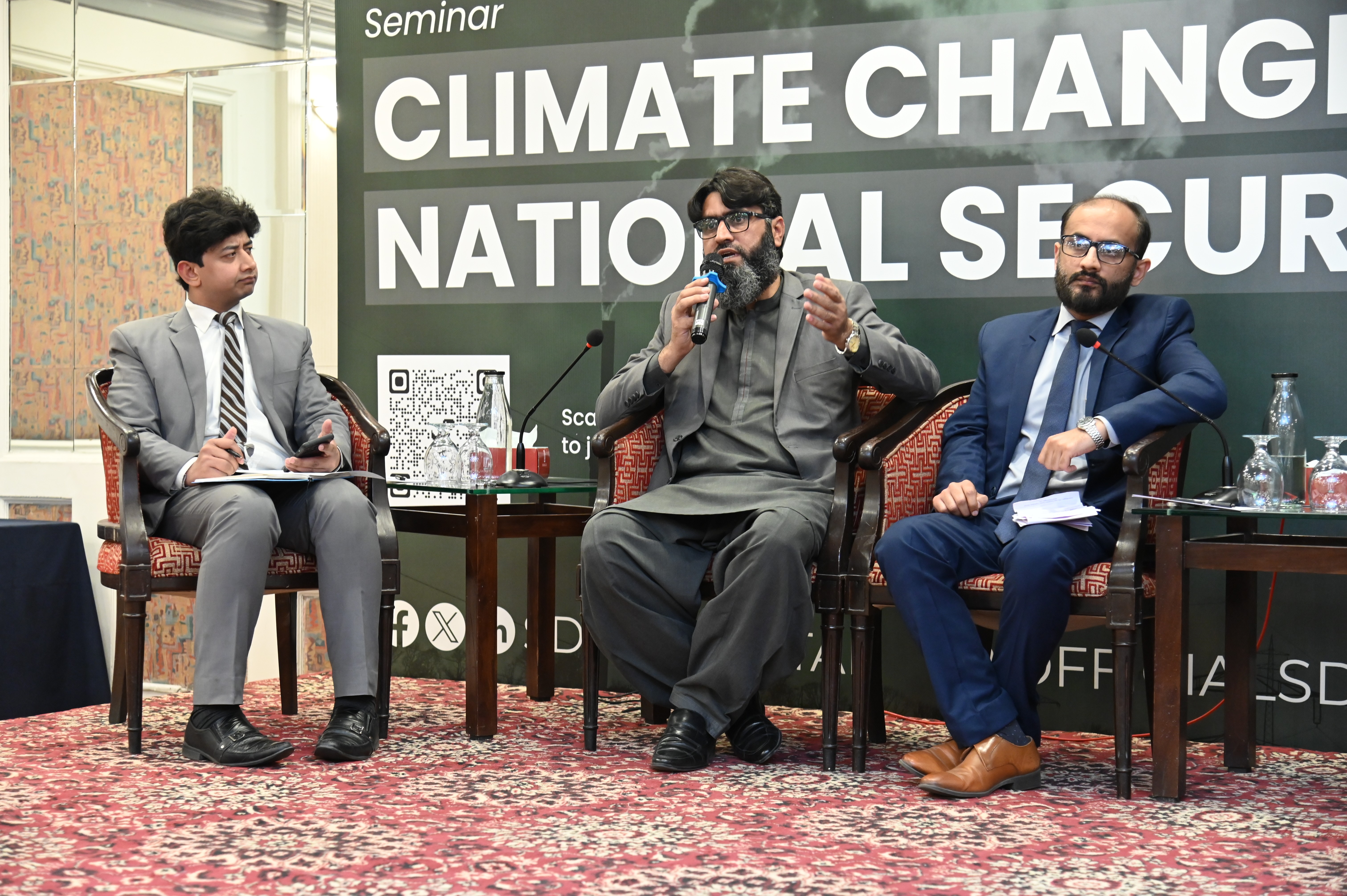 A panel discussion during the Seminar on Climate Change