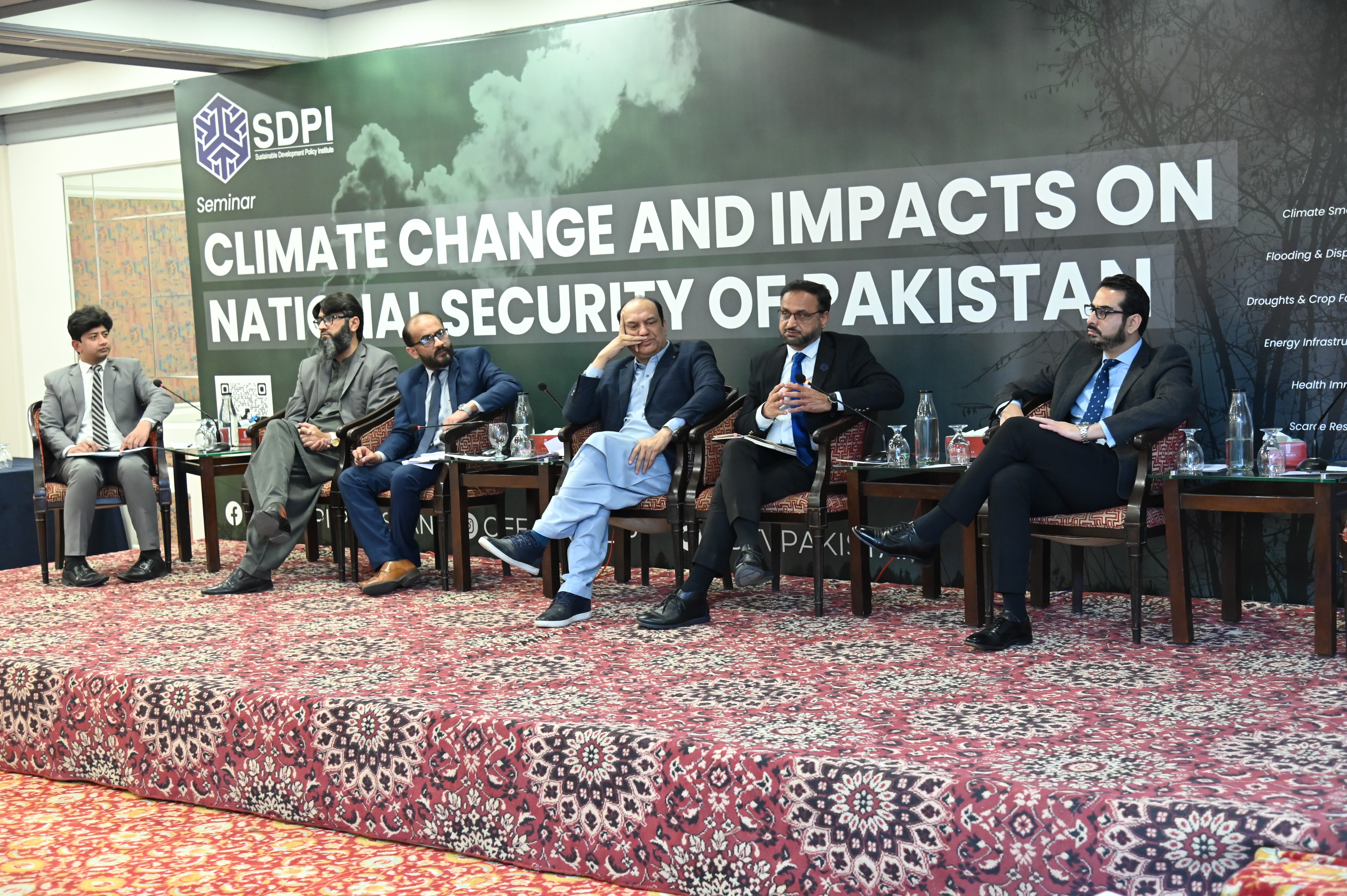 A panel discussion during the Seminar on Climate Change