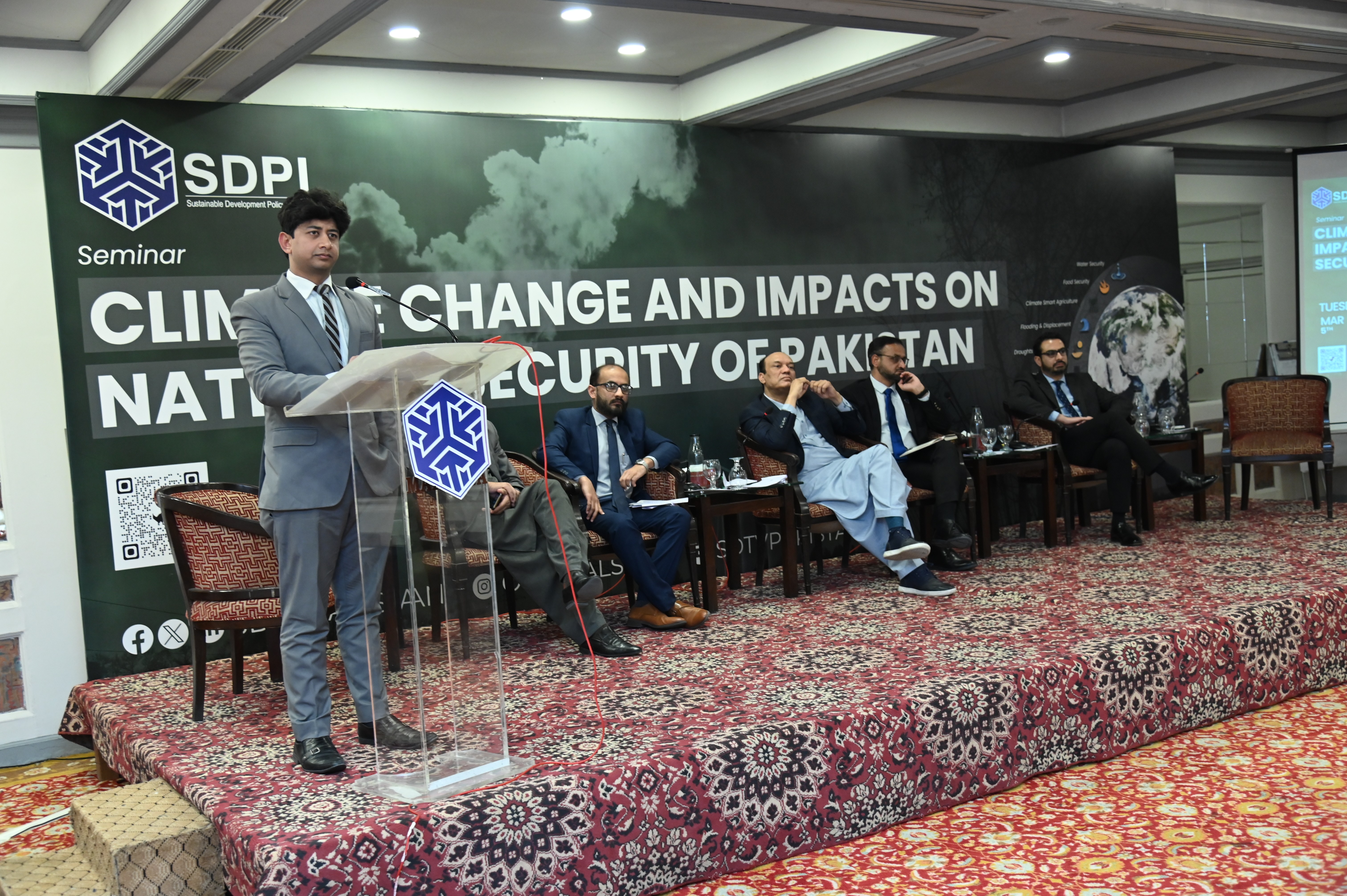 The Seminar on Climate Change and impacts on National security of Pakistan hosted by SDPI