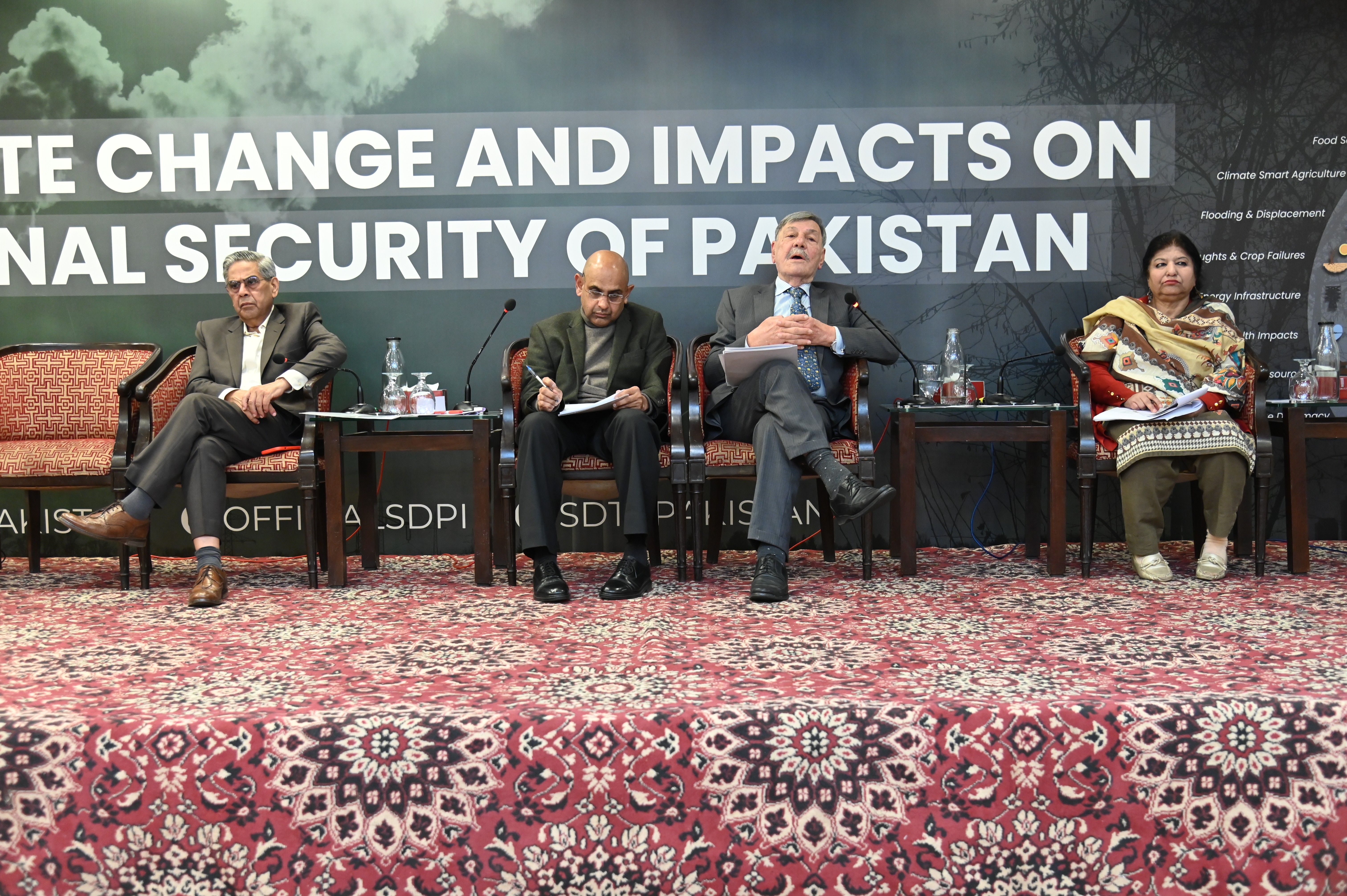 A panel discussion during the Seminar on Climate Change