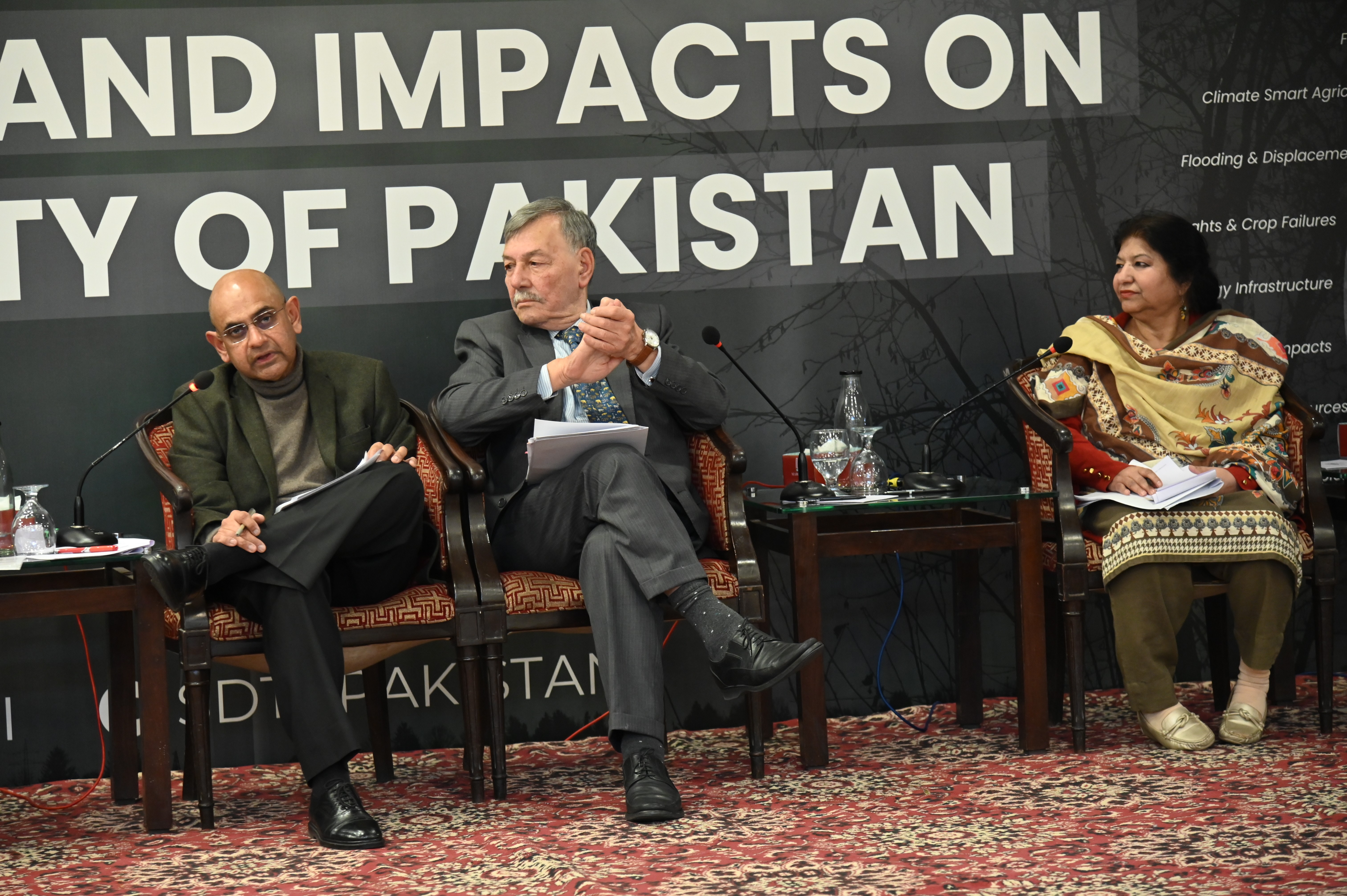 A panel discussion during the Seminar on Climate Change