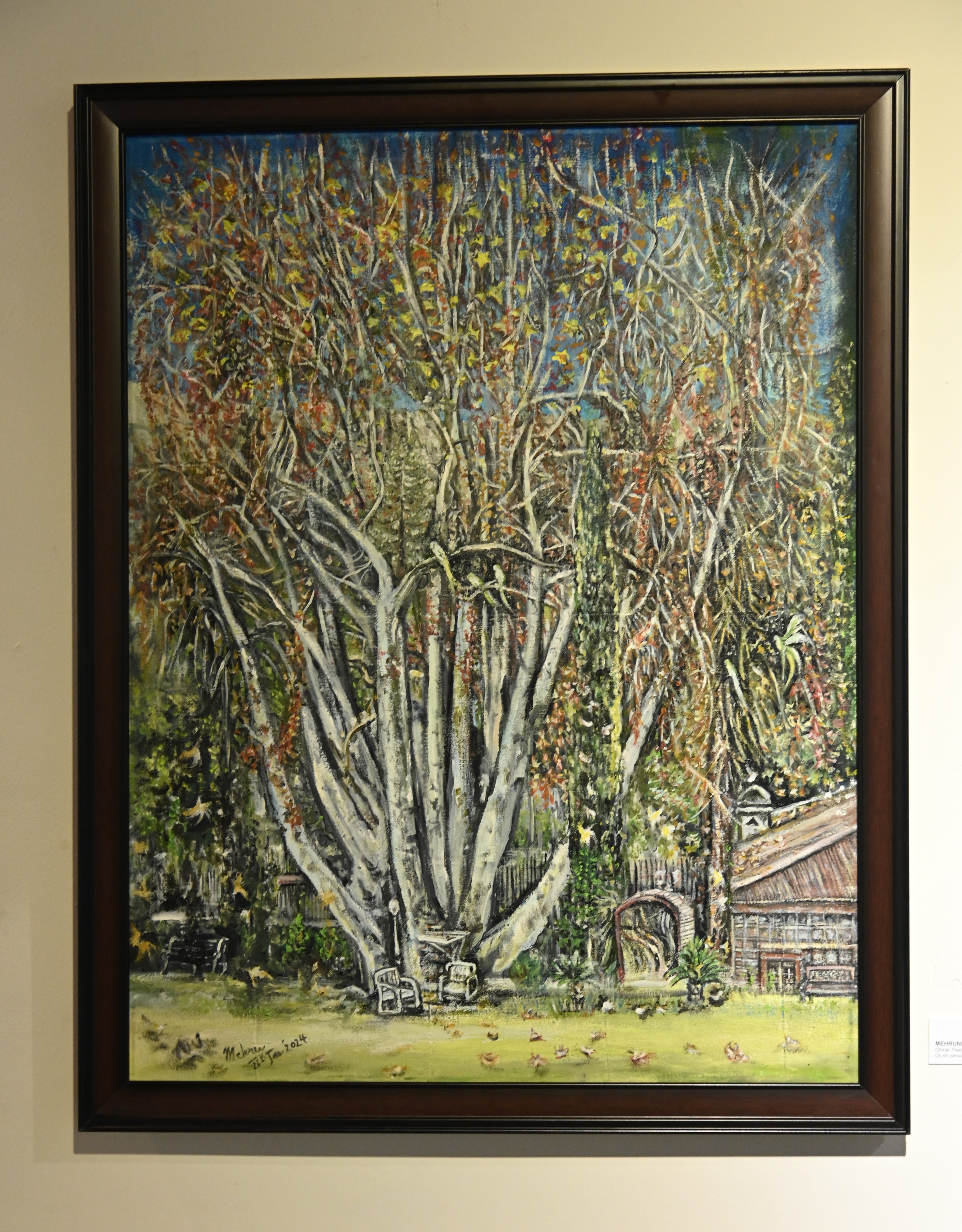 A beautiful painting at PNCA celebrating Women Artists Women's Day under the theme, HER STORY