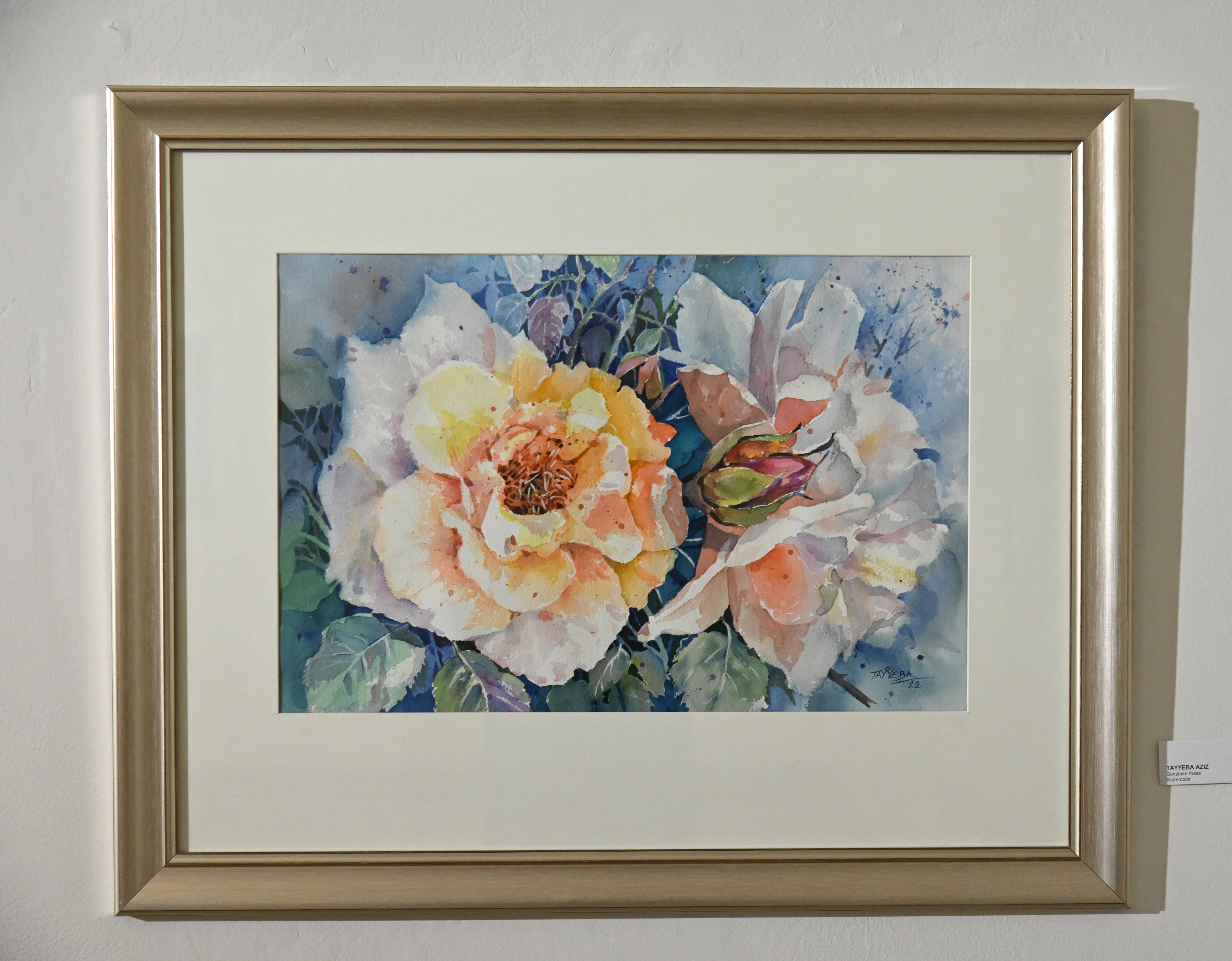 The painting of sunshine roses