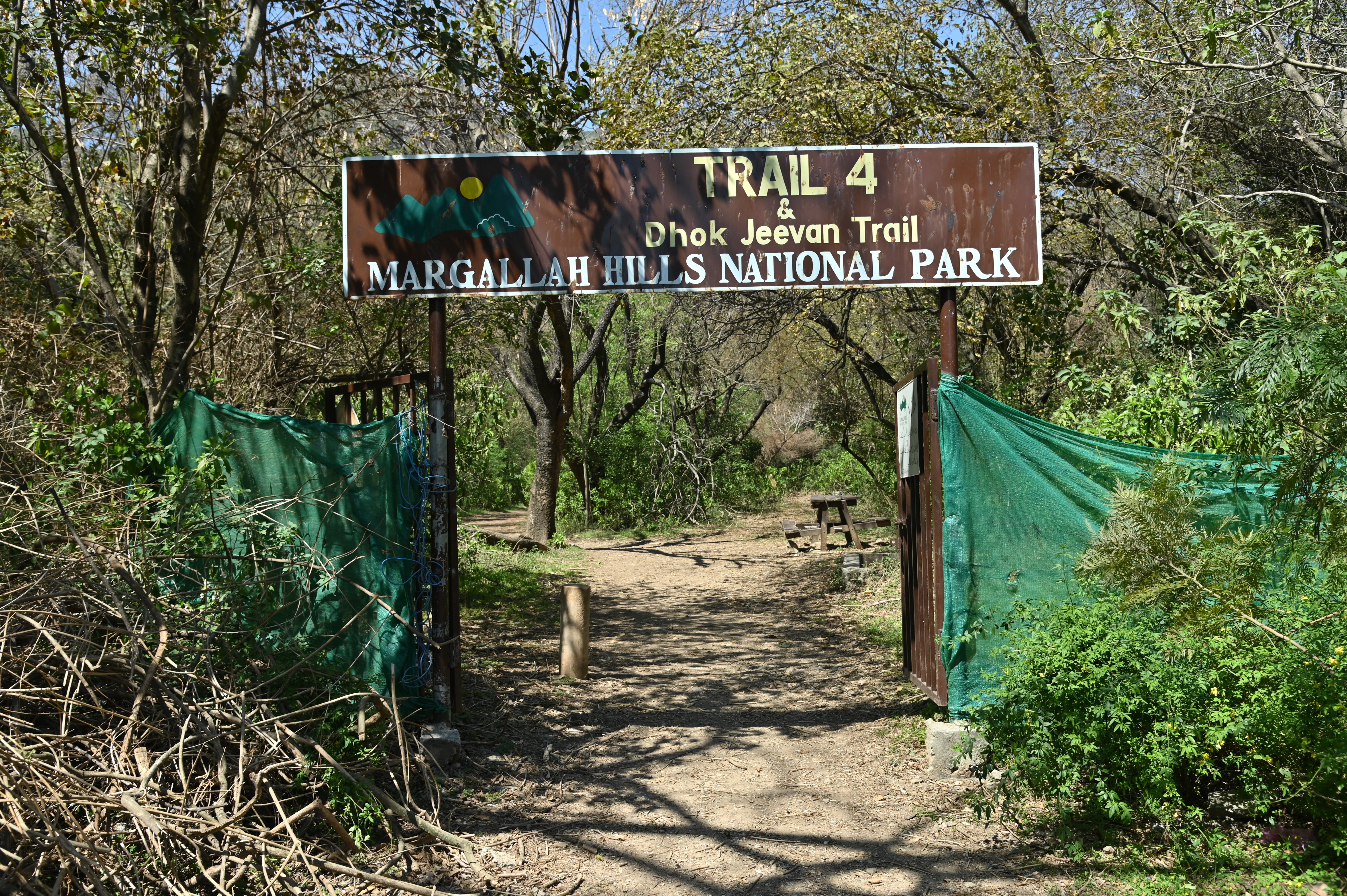 The start point of Trail 4 and Dhok Jeevan