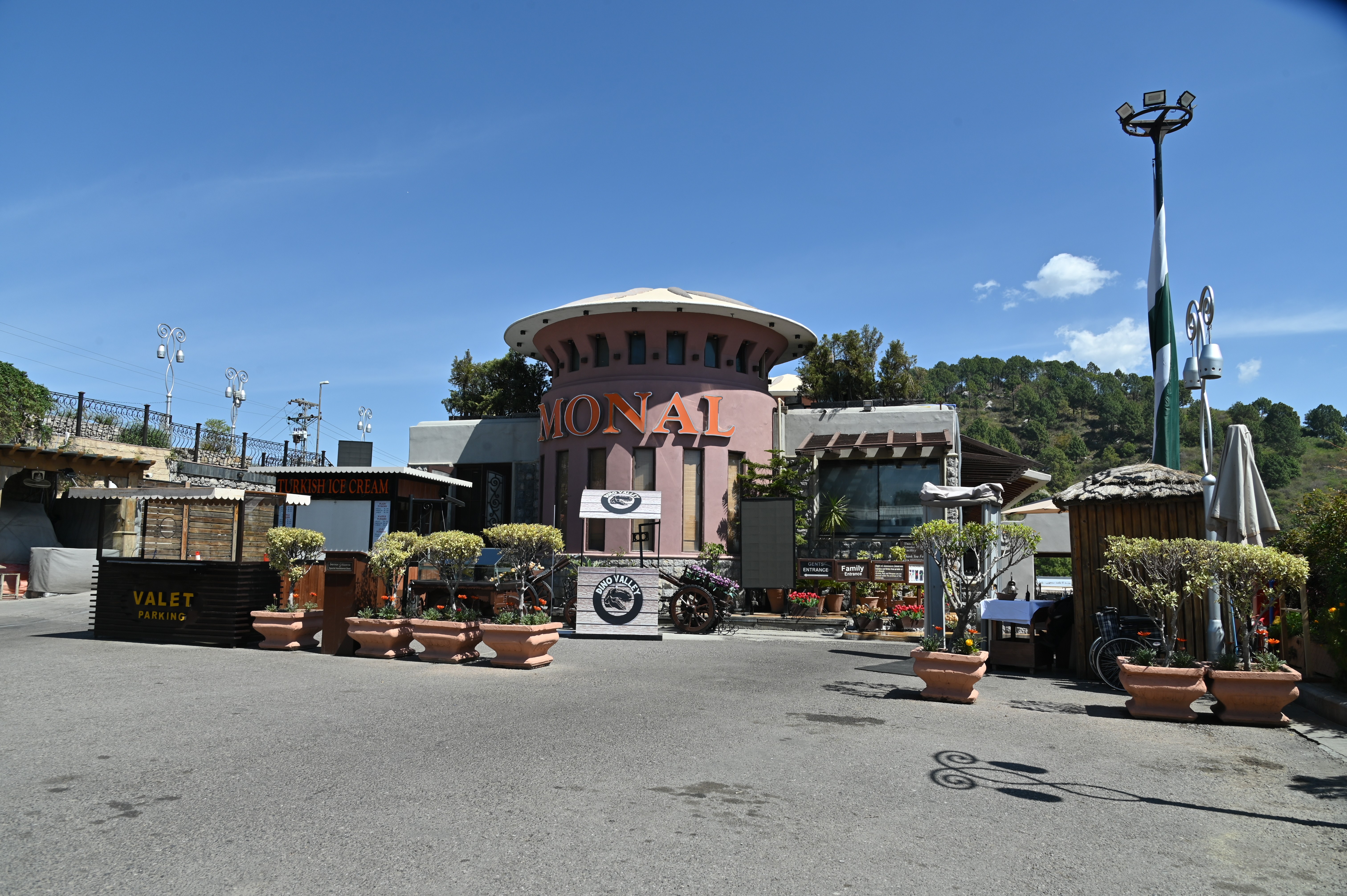 The Monal Restaurant Pir Sohawa situated at the Margalla hills